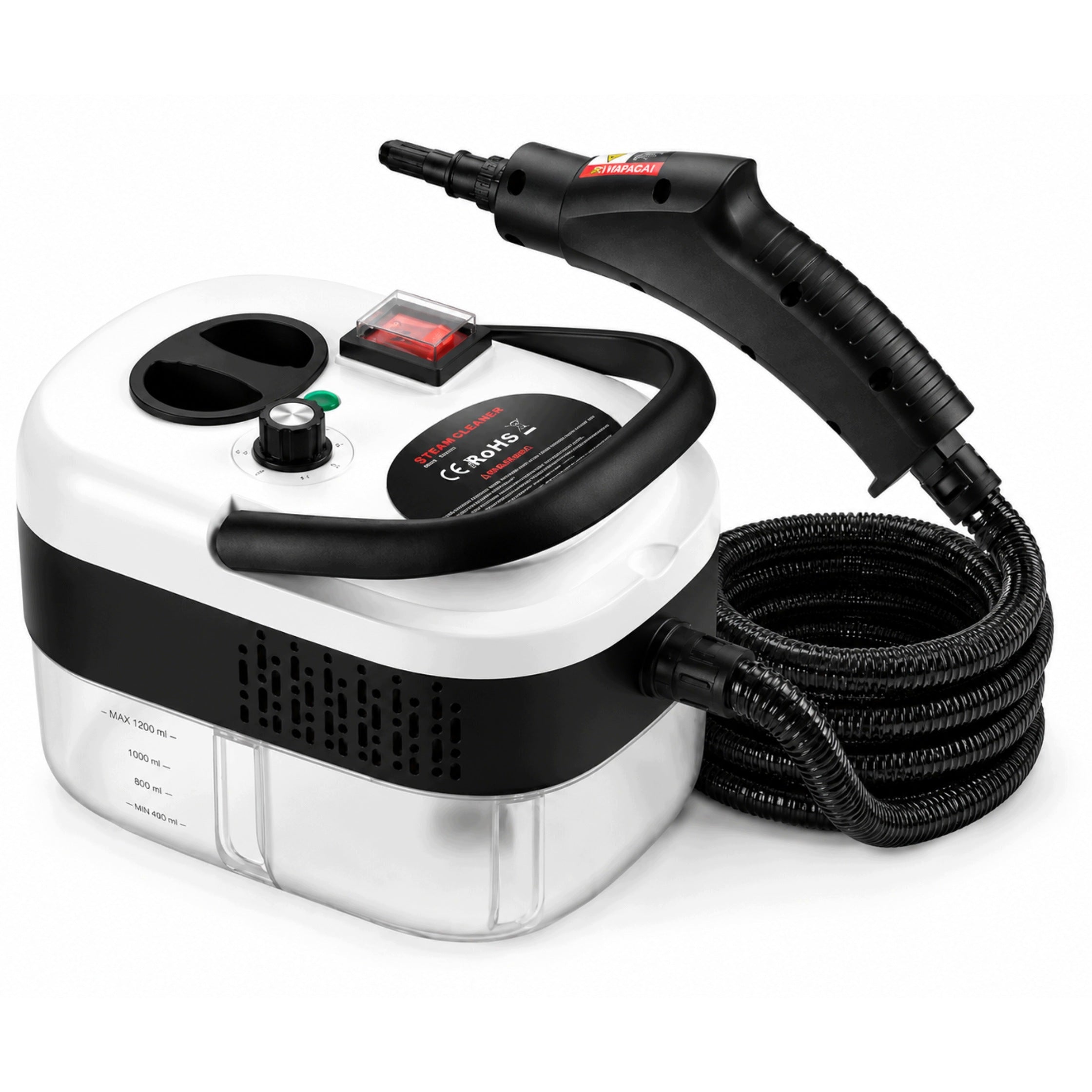STEAM CLEANER 2500W WHITE STEAMER CLEANER FOR KITCHEN BATHROOM GROUT WINDOWS Manufacturer code URZĄDZENIE CZYSZCZĄCE ZASILANE DO MYCIA PARĄ