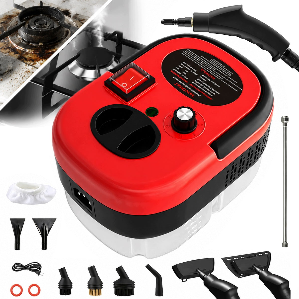STEAM CLEANER STEAM MOP STEAMER FOR CLEANING AND REMOVING DIRT 3 BAR