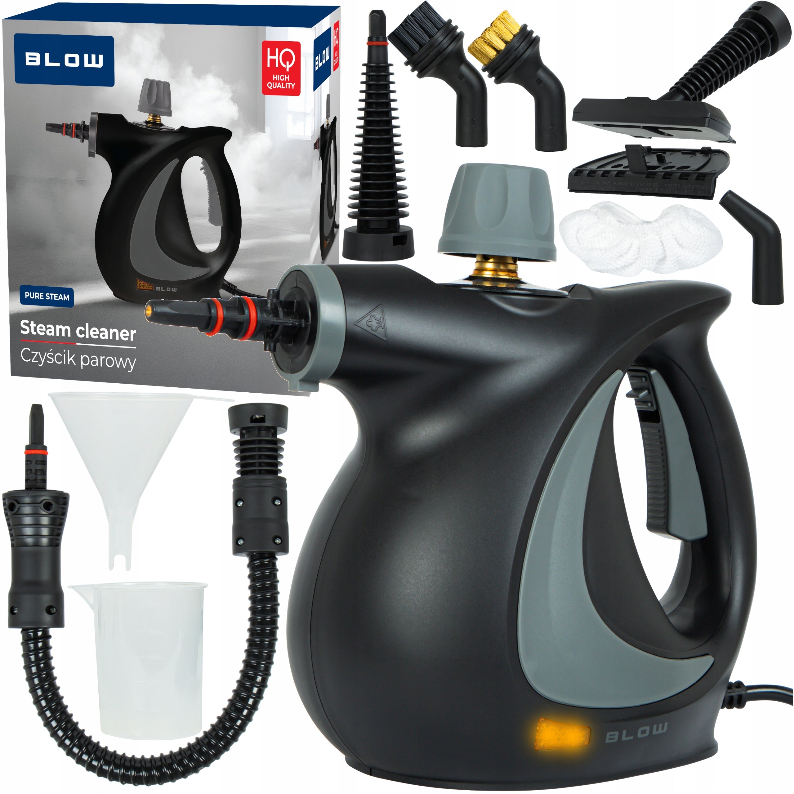 STEAM CLEANER STEAM PRESSURE CLEANER FOR UPHOLSTERY WINDOWS GROUT STEAMER 3m