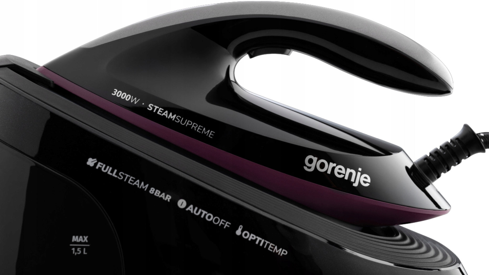 STEAM GENERATOR SGD3000BKV GORENJE 3000W 480g/min CERAMIC FOOT 8 BAR Brand Gorenje
