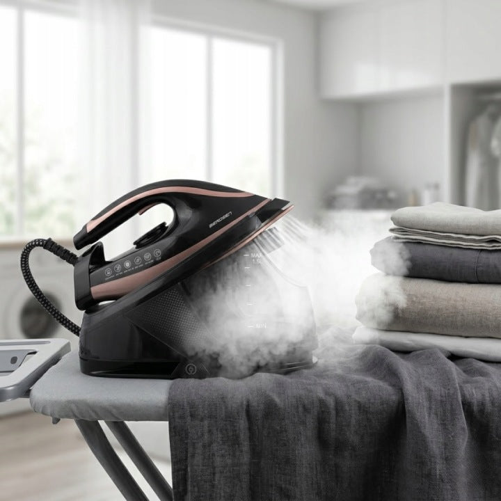 STEAM GENERATOR STEAM STATION IRON WITH STATION CERAMIC COATING 3000W Packaging status original