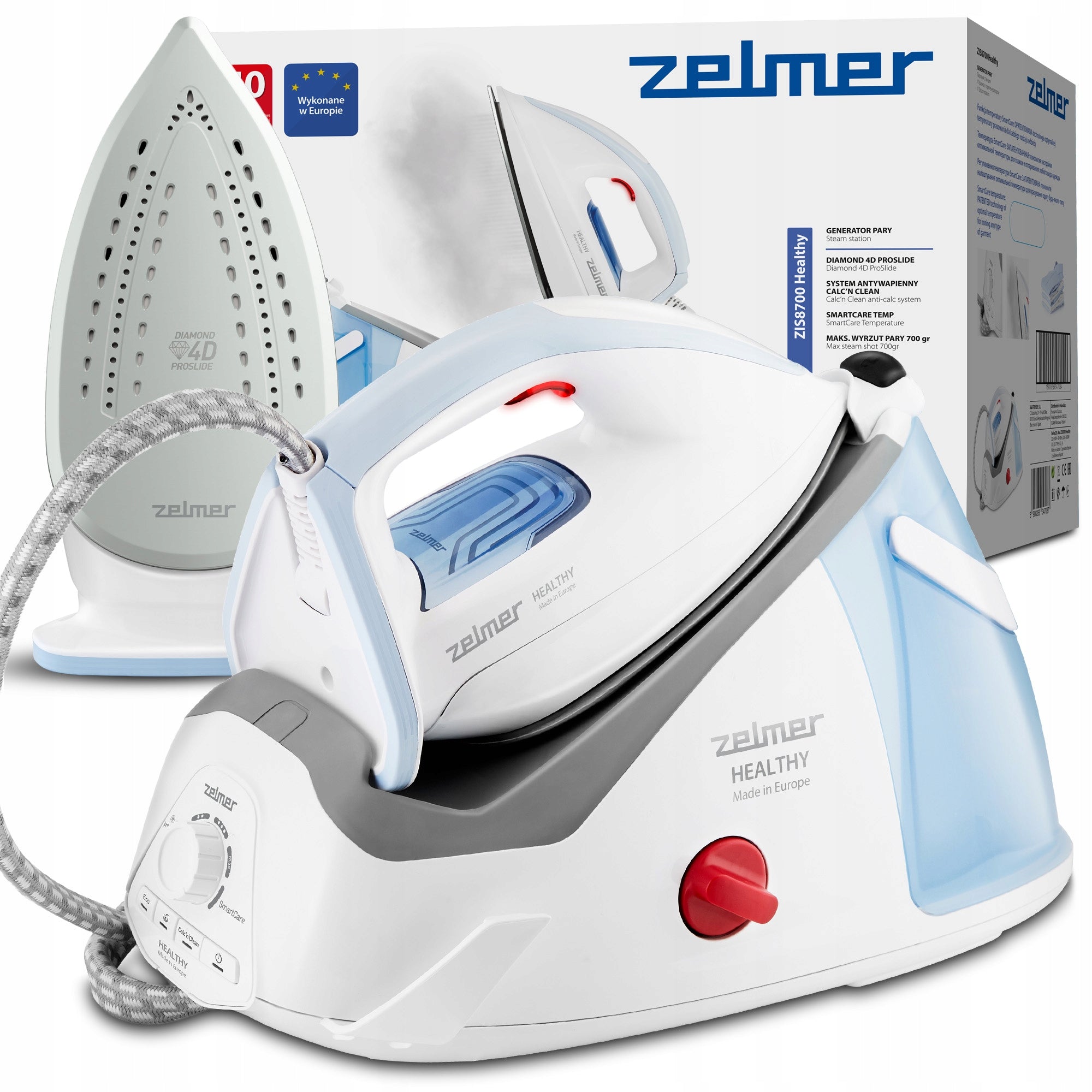 STEAM GENERATOR STEAM STATION IRON ZELMER FOR CLOTHES 2600W 1,4L 700g/min