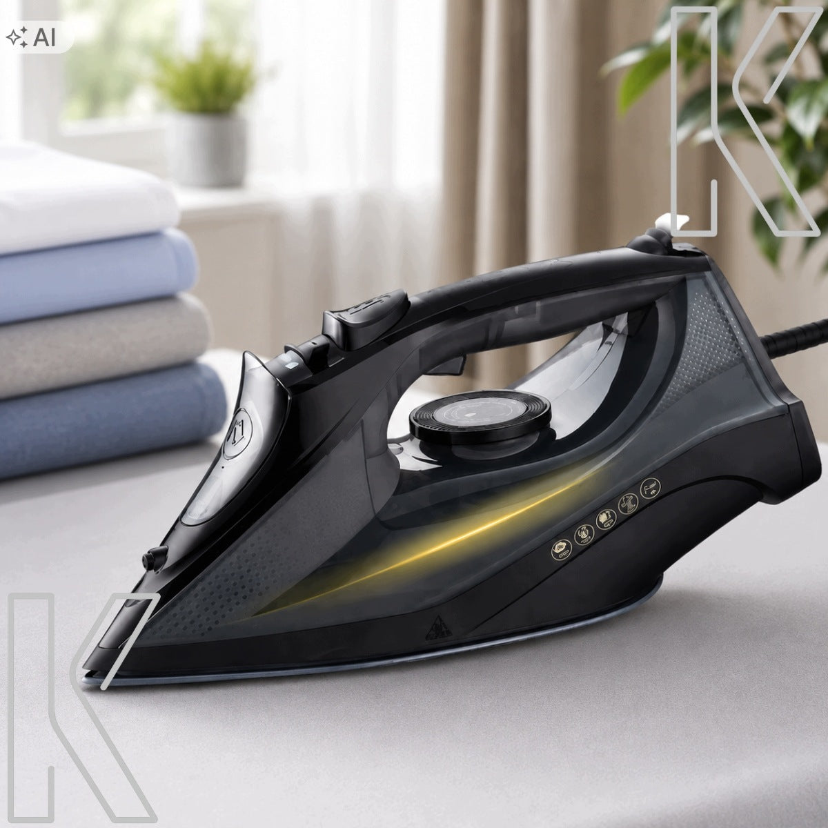 STEAM IRON ANTI-DRIP 75g/min 2200W CERAMIC STRONG TOURIST STEAM Packaging status original