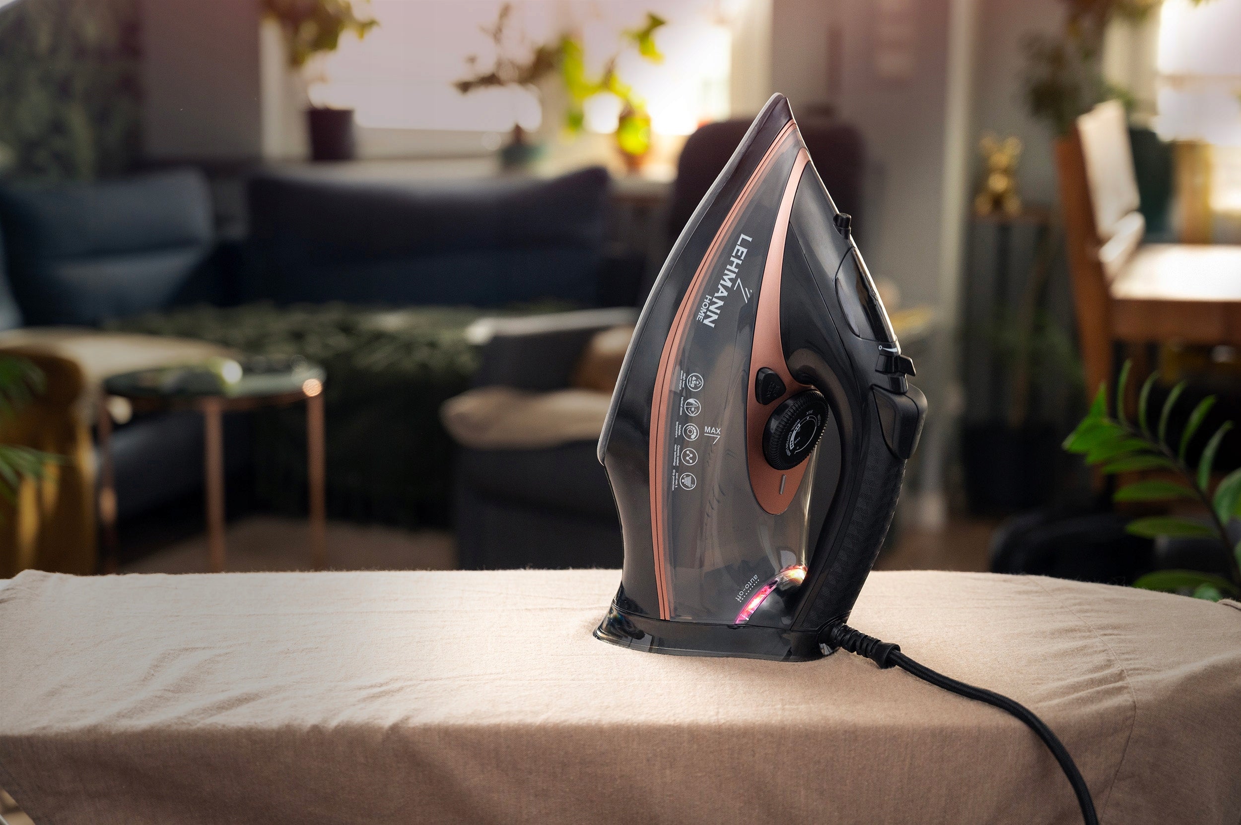 STEAM IRON CERAMIC STRONG 3000W ANTI-DRIP FIREFIGHTER COATING 140G/MIN Packaging status original