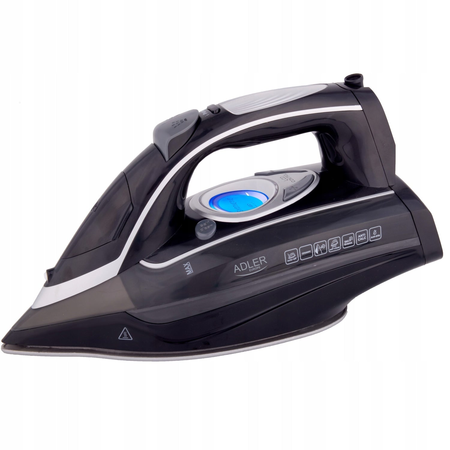 STEAM IRON CERAMIC strong 3000W anti-drip FIREFIGHTER CALC LCD DISPLAY Packaging status original