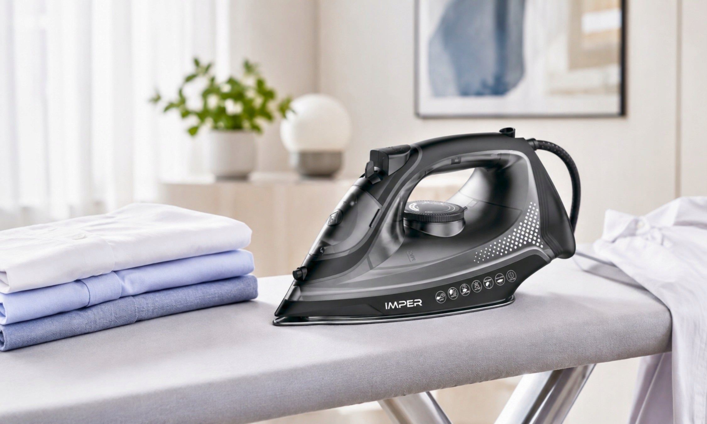 STEAM IRON HAND CERAMIC ANTI DRIP ANTI INCHC STRONG FIREFIGHTER 3200W Packaging status original