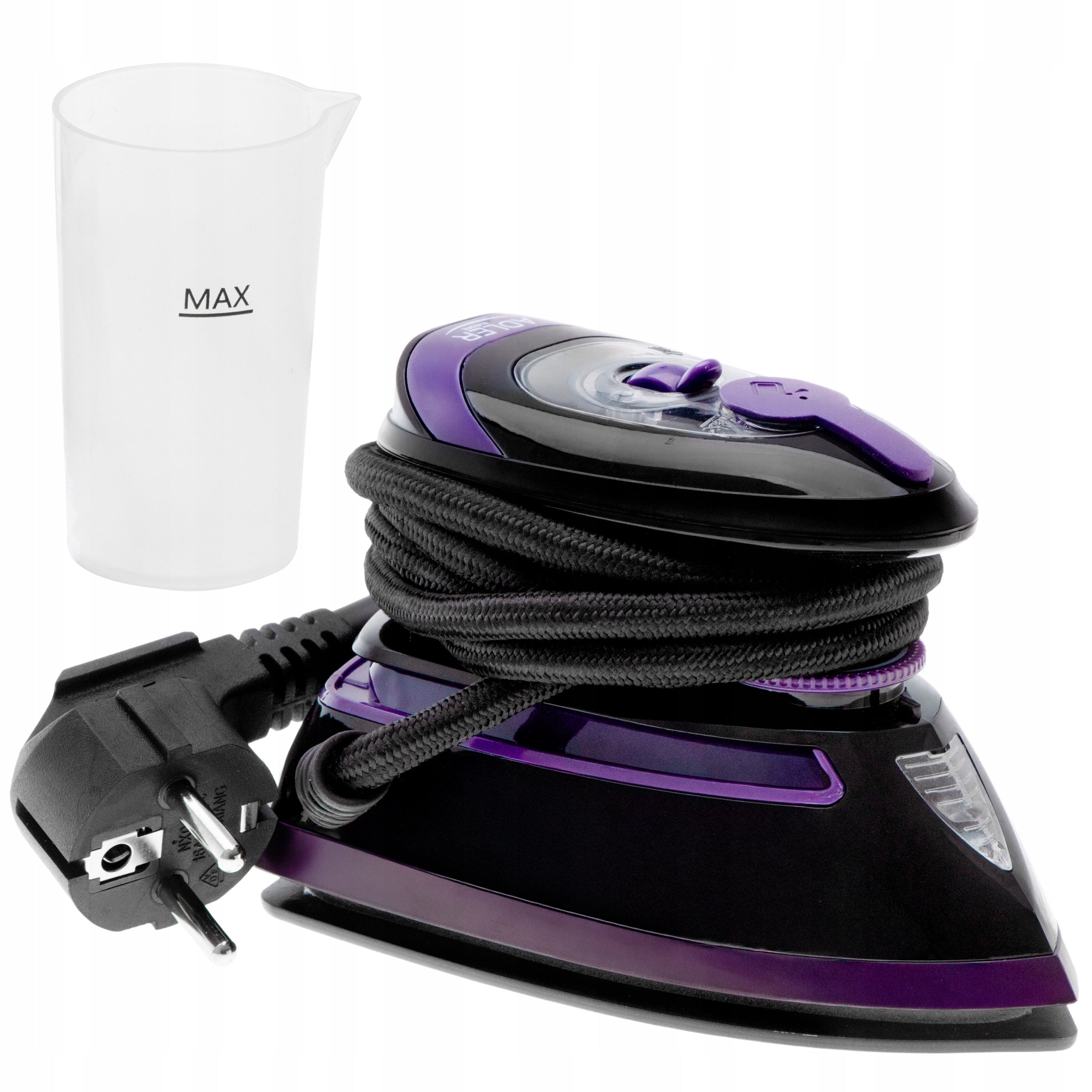 STEAM IRON MINI TOURIST TRAVEL FOOT NON-STICK CERAMIC ADLER Manufacturer code AD5049