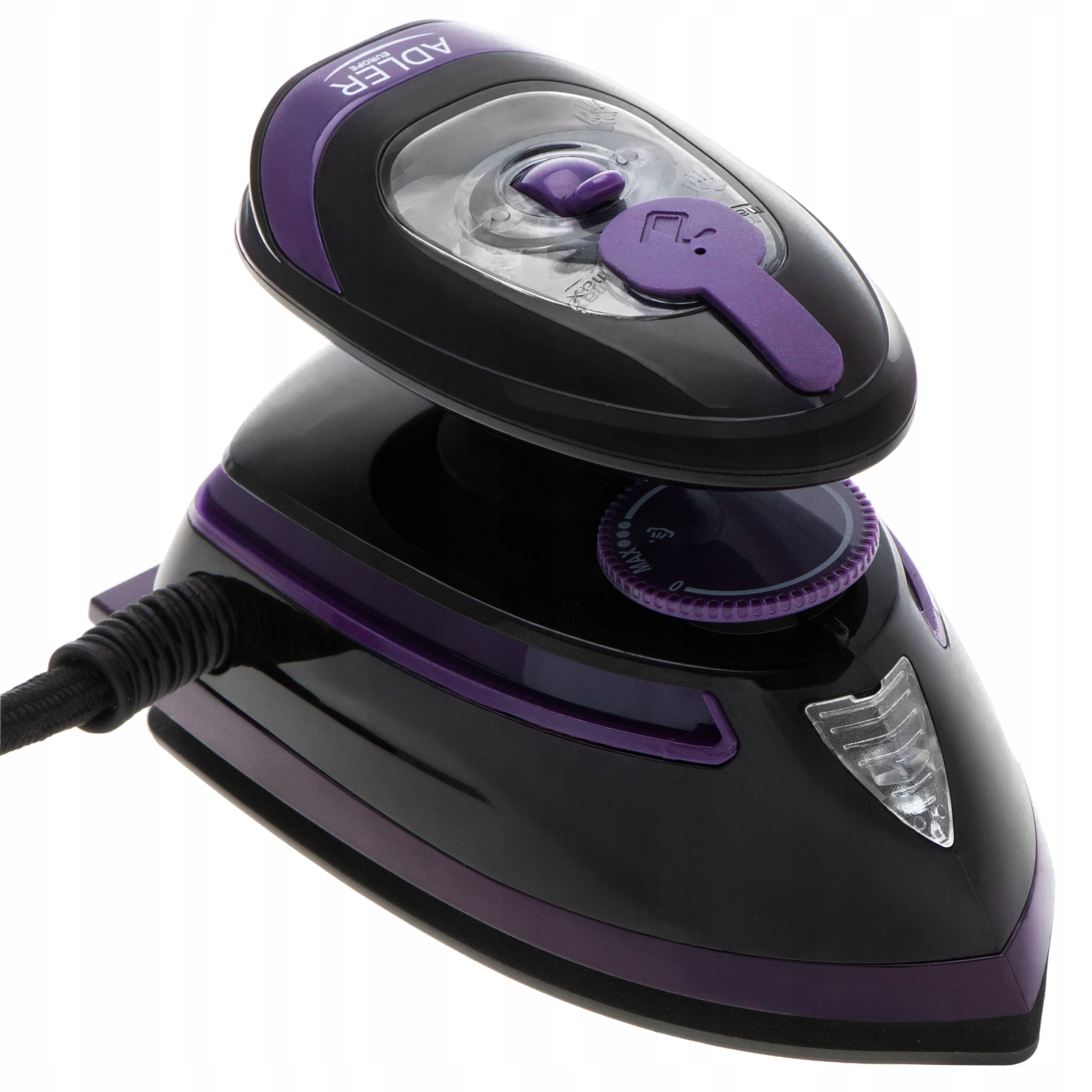 STEAM IRON MINI TOURIST TRAVEL FOOT NON-STICK CERAMIC ADLER Packaging status original