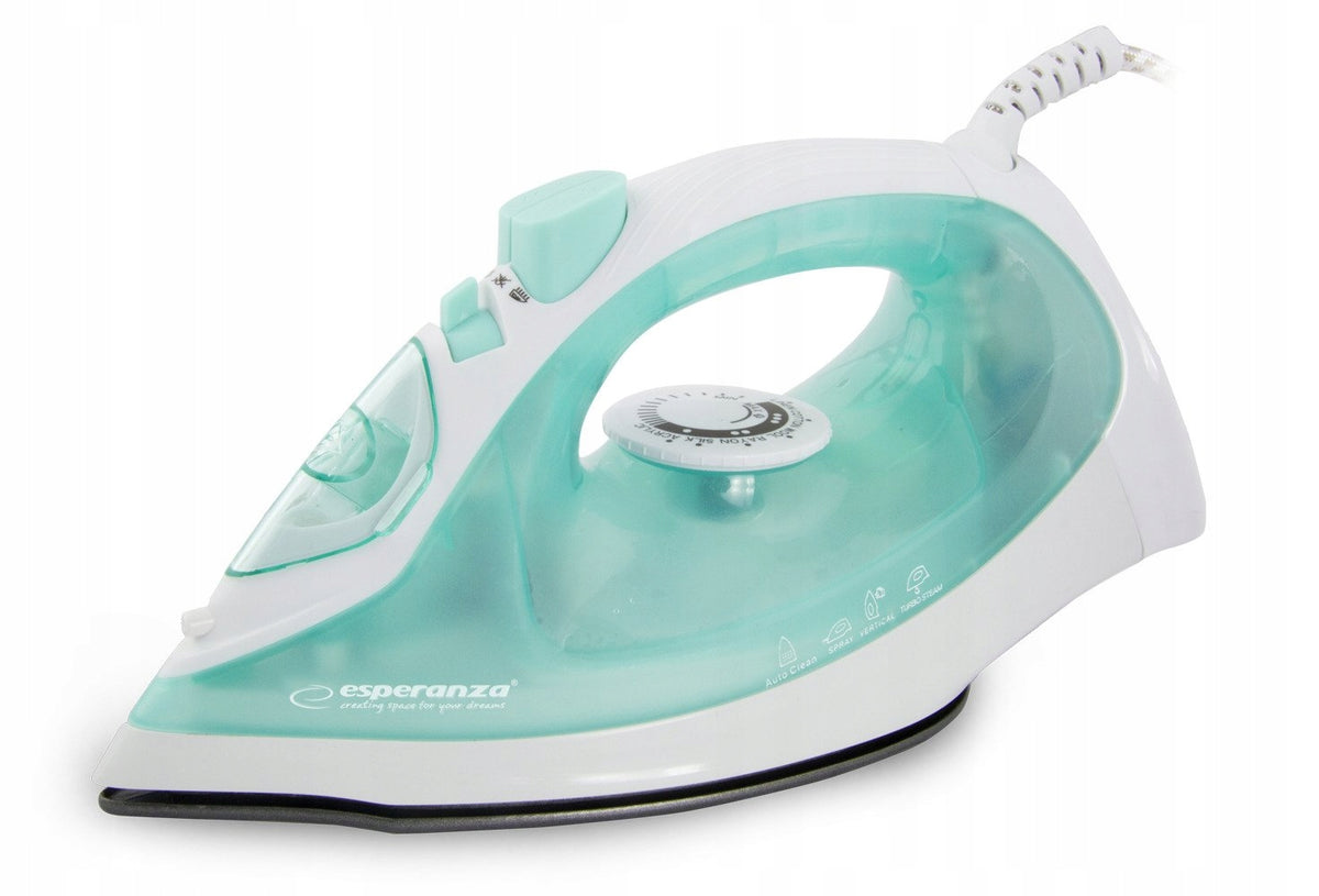 STEAM IRON NONSTICK FOOT FOR CLOTHES IRONING STEAM EJECTION 2200W Manufacturer code EHIOO5