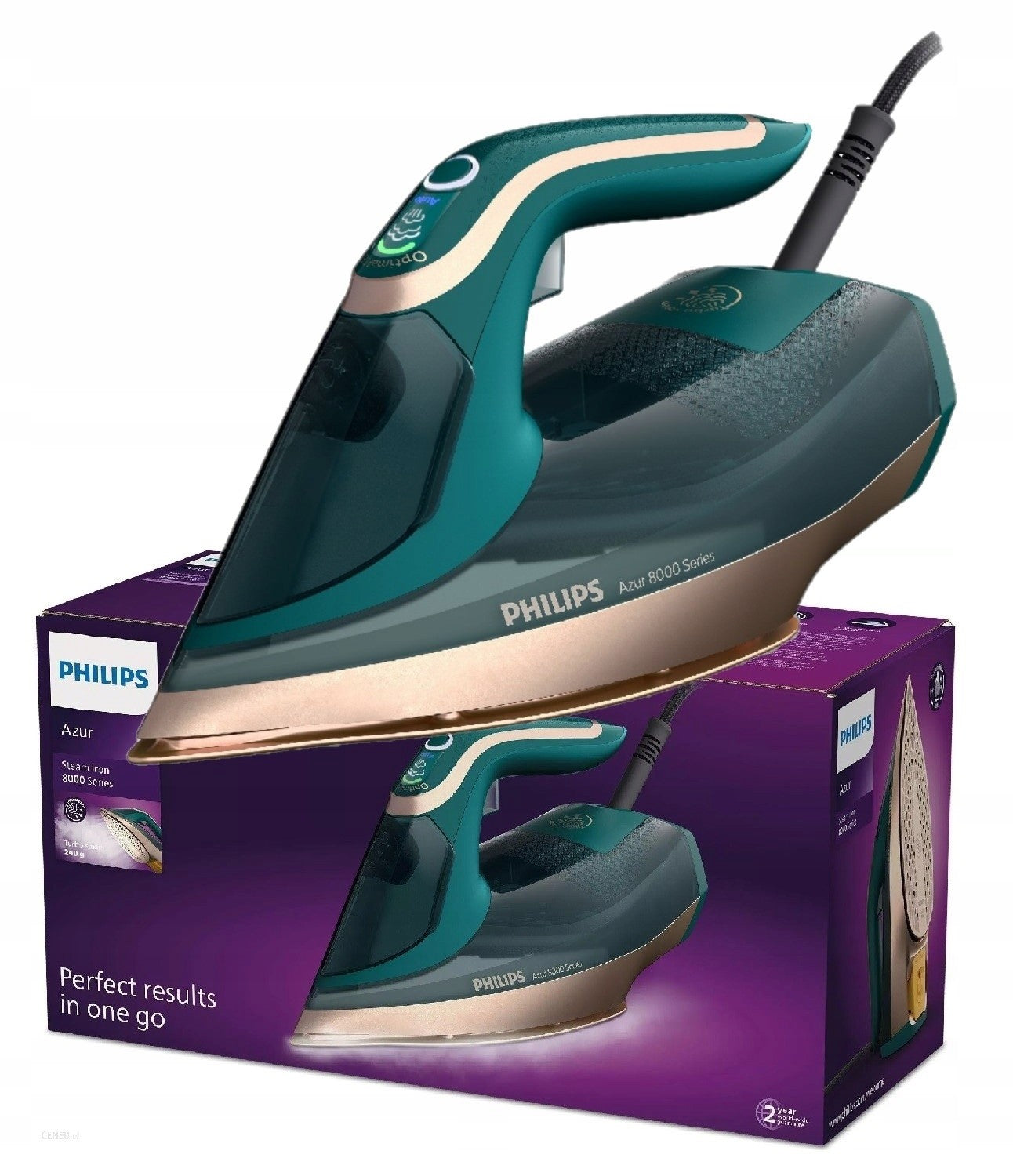 STEAM IRON PHILIPS AZUR 8000 DST8030/70 3000W Packaging status original