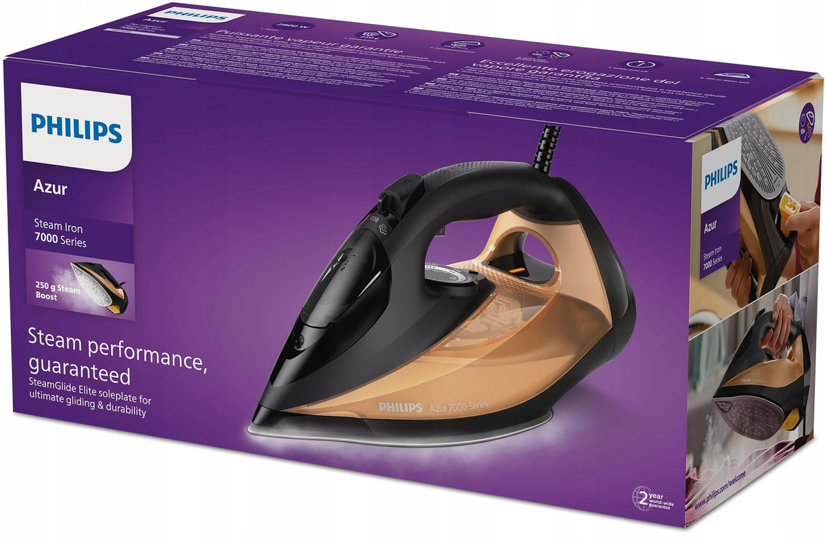 STEAM IRON PHILIPS DST 7040/80 2800W STEAMGLIDE VERTICAL PRESSING Manufacturer code ŻELAZKO SERIA 7000 DST 7040/80