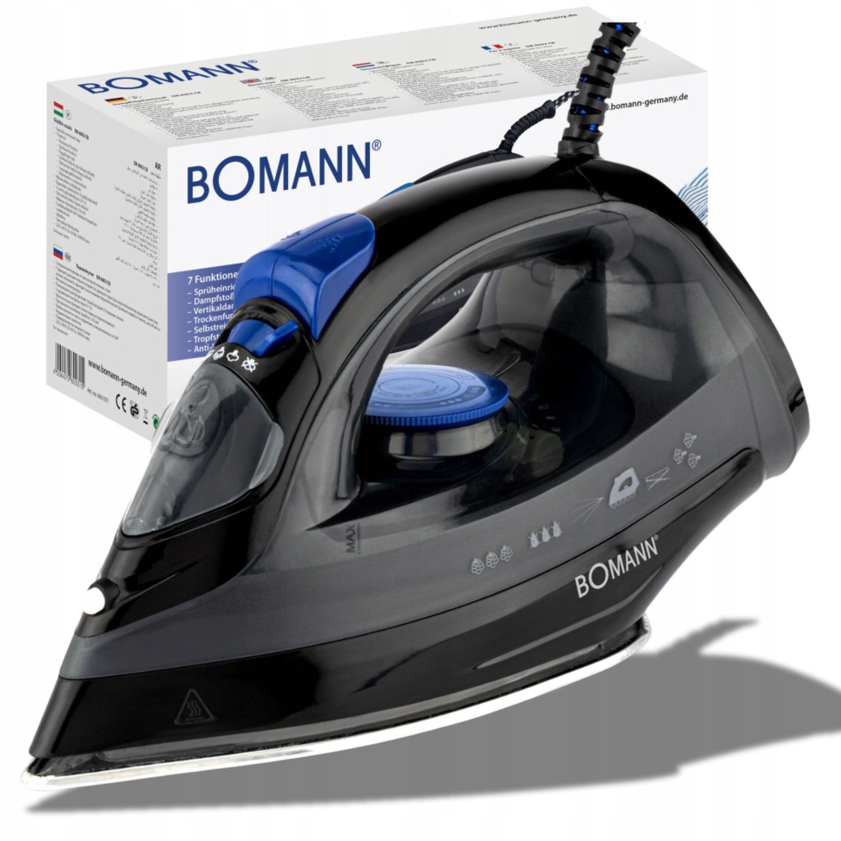STEAM IRON + SELF-CLEANING BOMANN DB