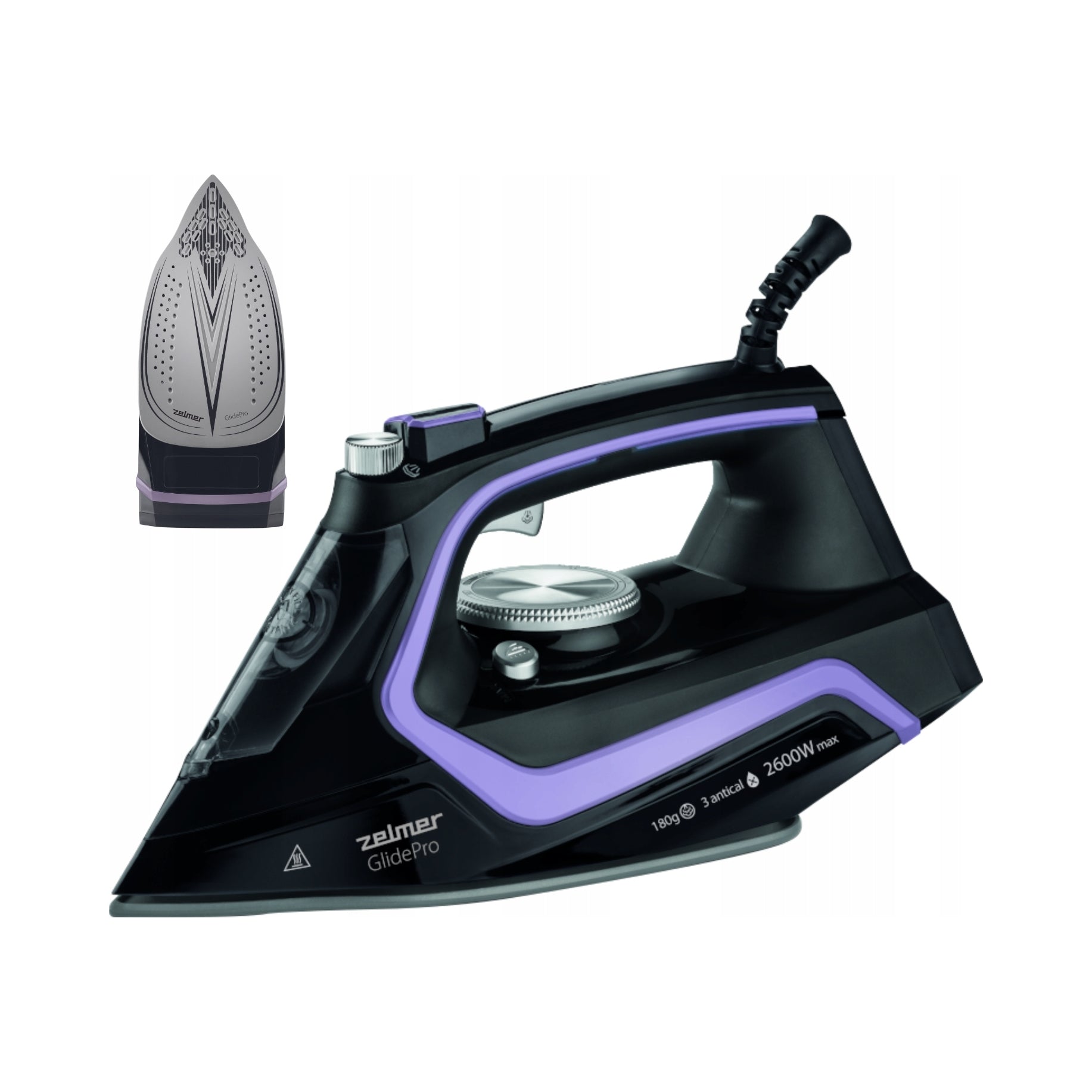STEAM IRON SELF-CLEANING CERAMIC STEAMER 2600W ZELMER ZIR2600