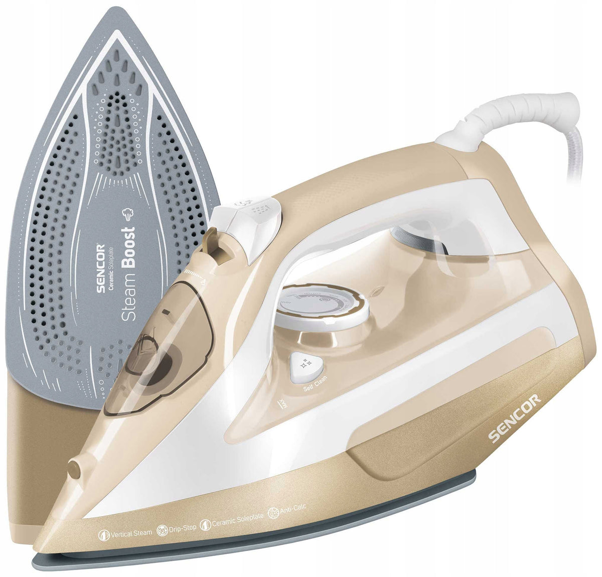 STEAM IRON SENCOR STEAM EJECTION 35G/MIN 2600W CAPACITY 470 ML SSI 6110GD