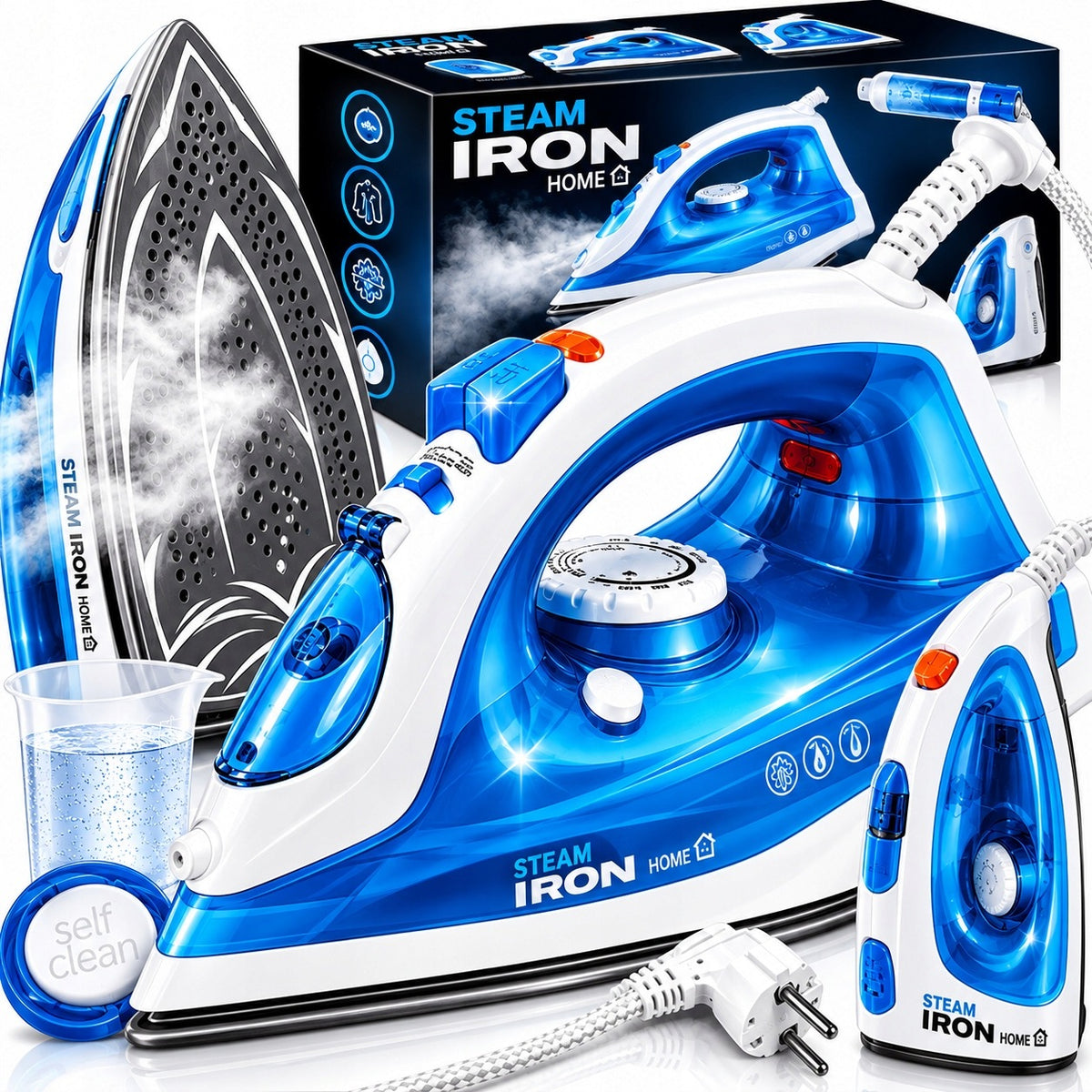 STEAM IRON STEAM GENER FOR CLOTHES GIFT ELECTRIC TOURIST HAND