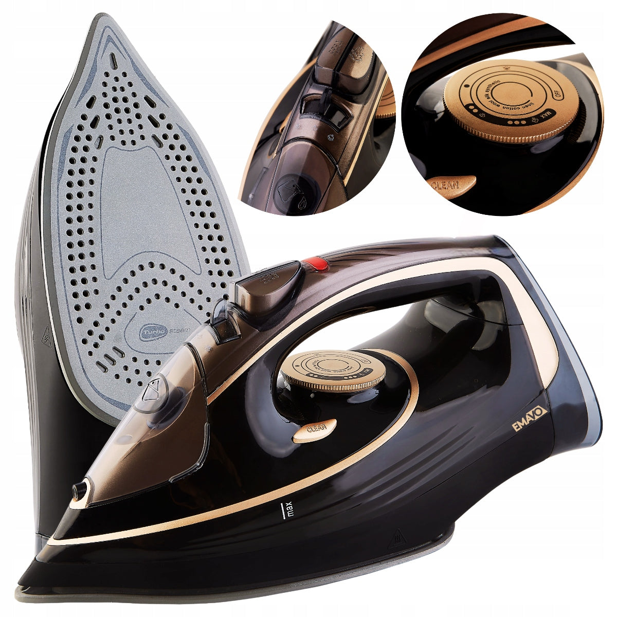 STEAM IRON STRONG 3000W CERAMIC FIREFIGHTER ANTI-DRIP ANTI-CALC MANUAL