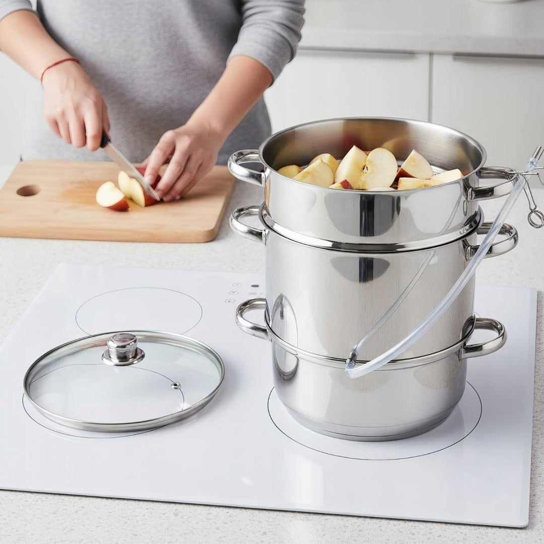 STEAM JUICER - ALL TYPES OF COOKERS - STEEL - 8L - 30x40 CM Brand no brand