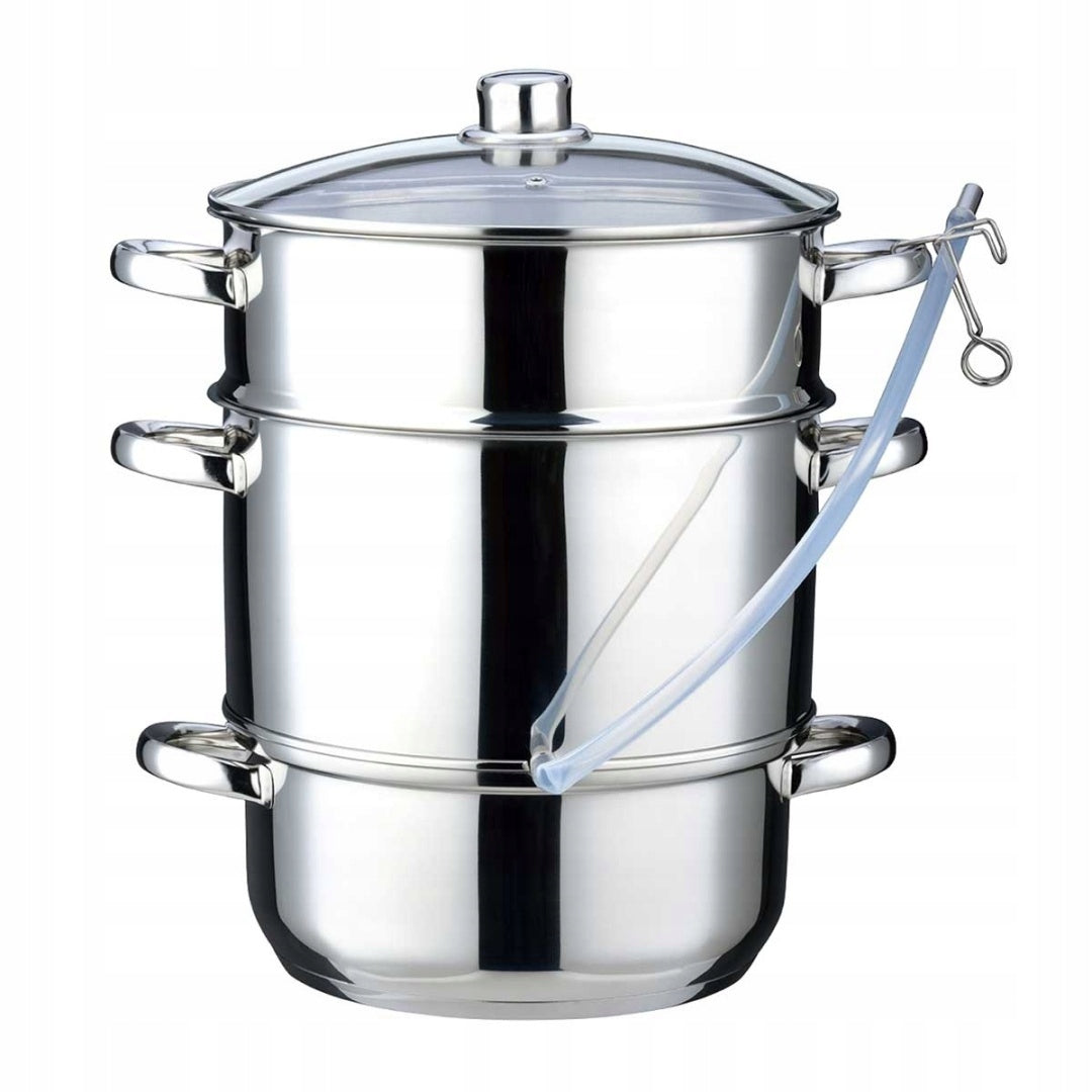 STEAM JUICER - ALL TYPES OF COOKERS - STEEL - 8L - 30x40 CM