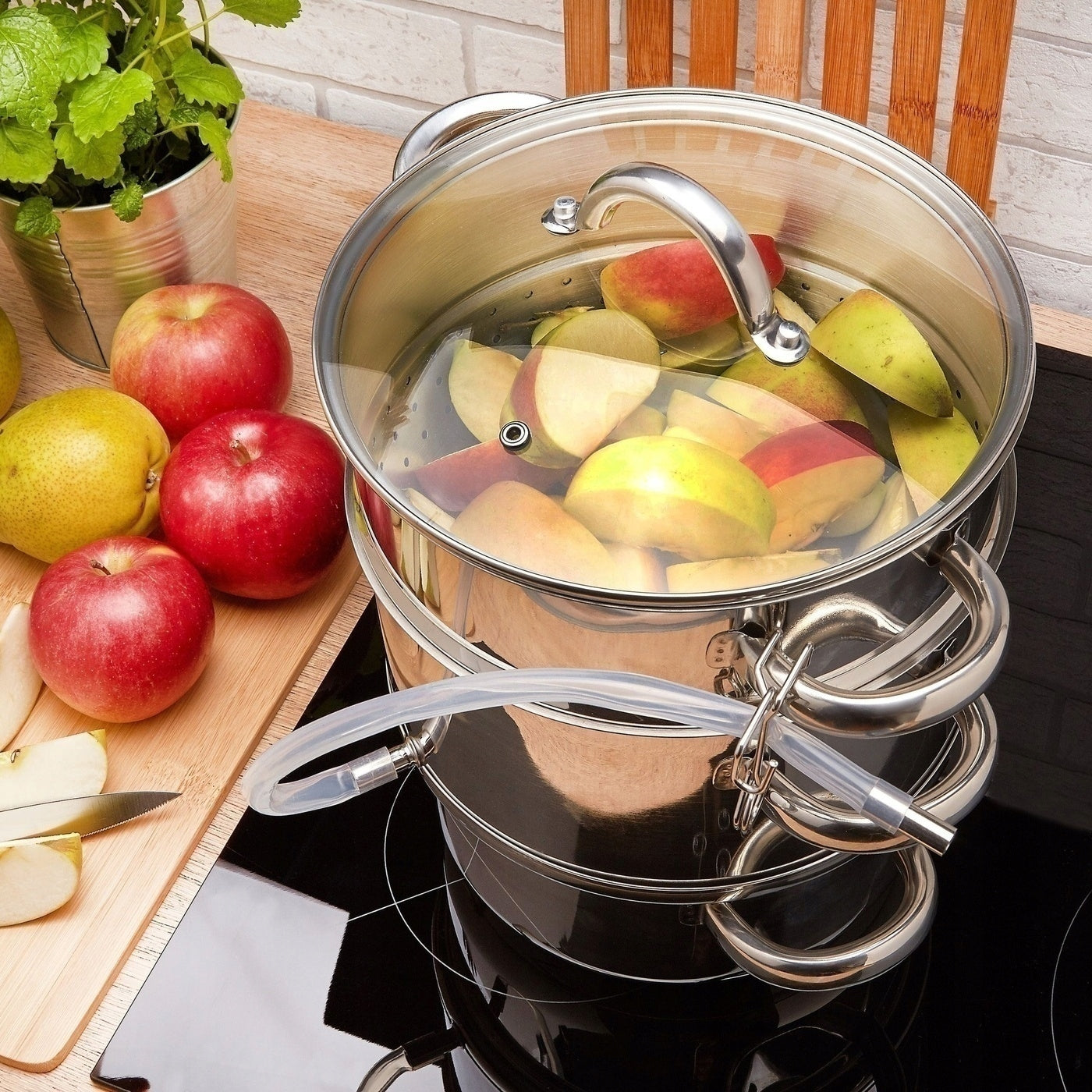STEAM JUICER GAS induction STAINLESS STEEL pot Konighoffer 5 L Manufacturer code 5907558700367