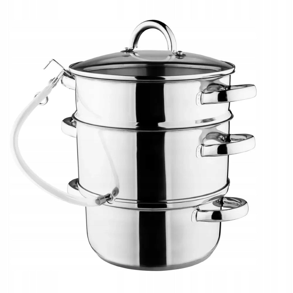 STEAM JUICER JUICE POT 8 L FOR EACH STOVE INDUCTION GAS LARGE STEEL Manufacturer code 020401630