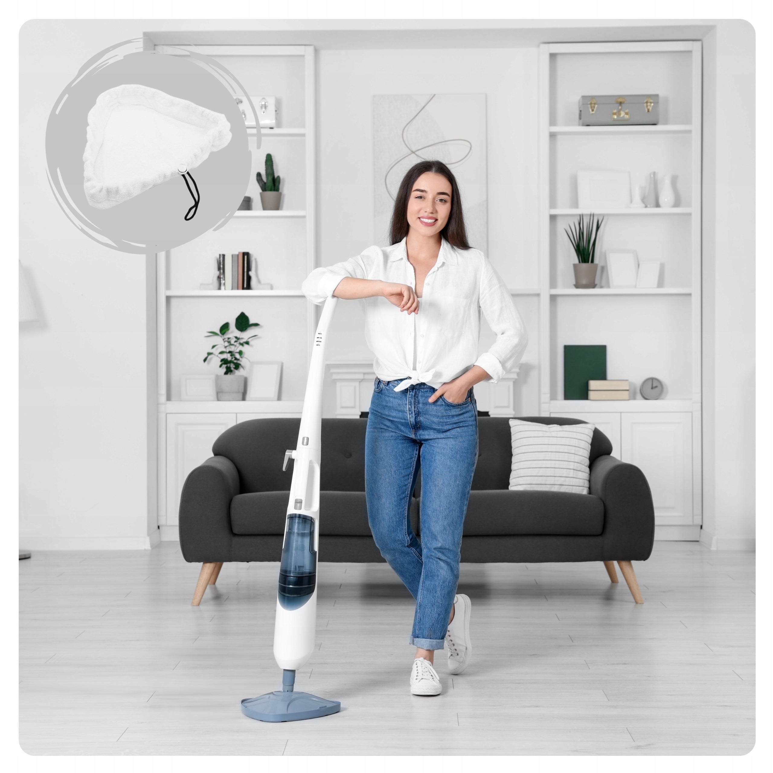 STEAM MOP COVER vileda steam insert microfiber overlay plus x 6 Packaging status original