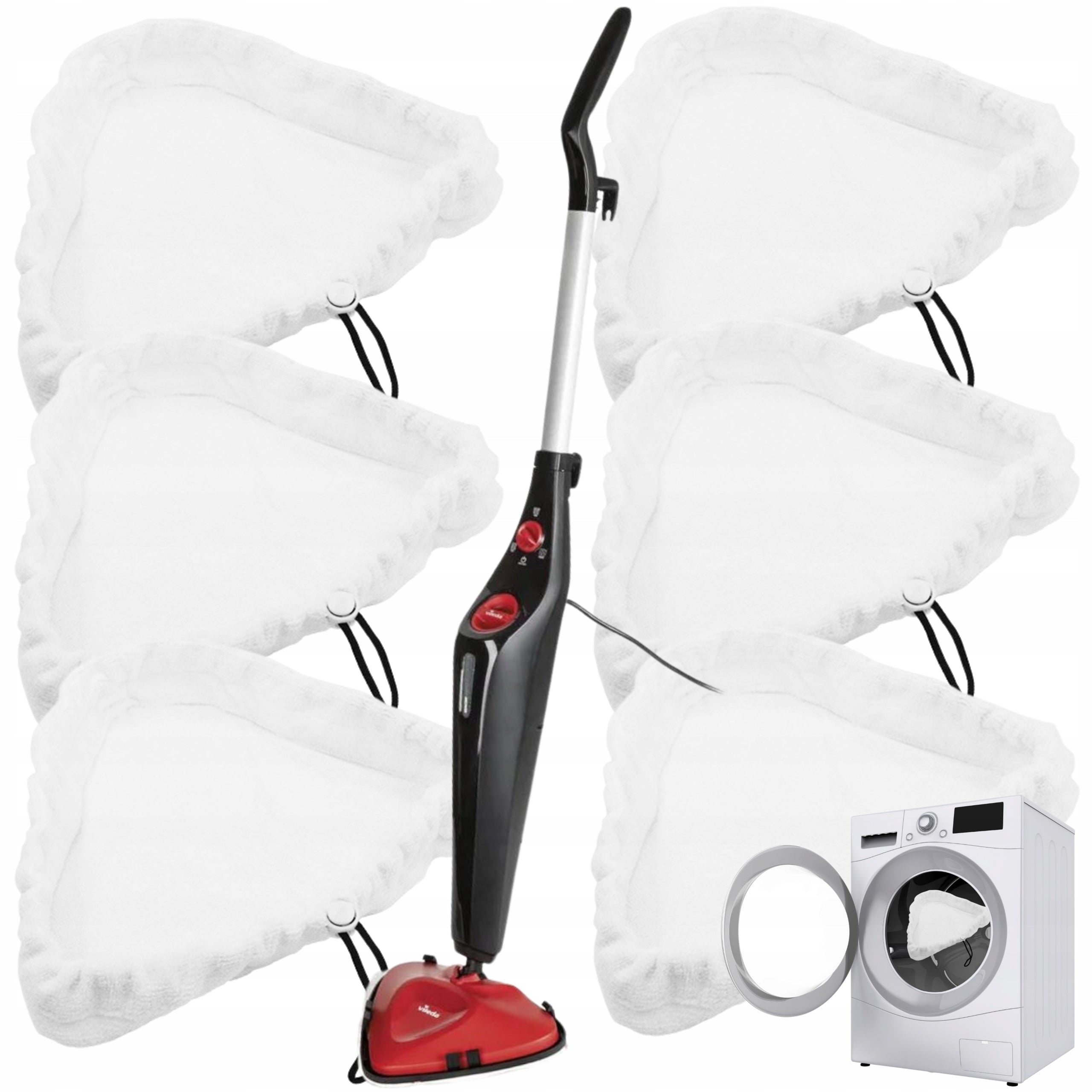 STEAM MOP COVER vileda steam insert microfiber overlay plus x 6