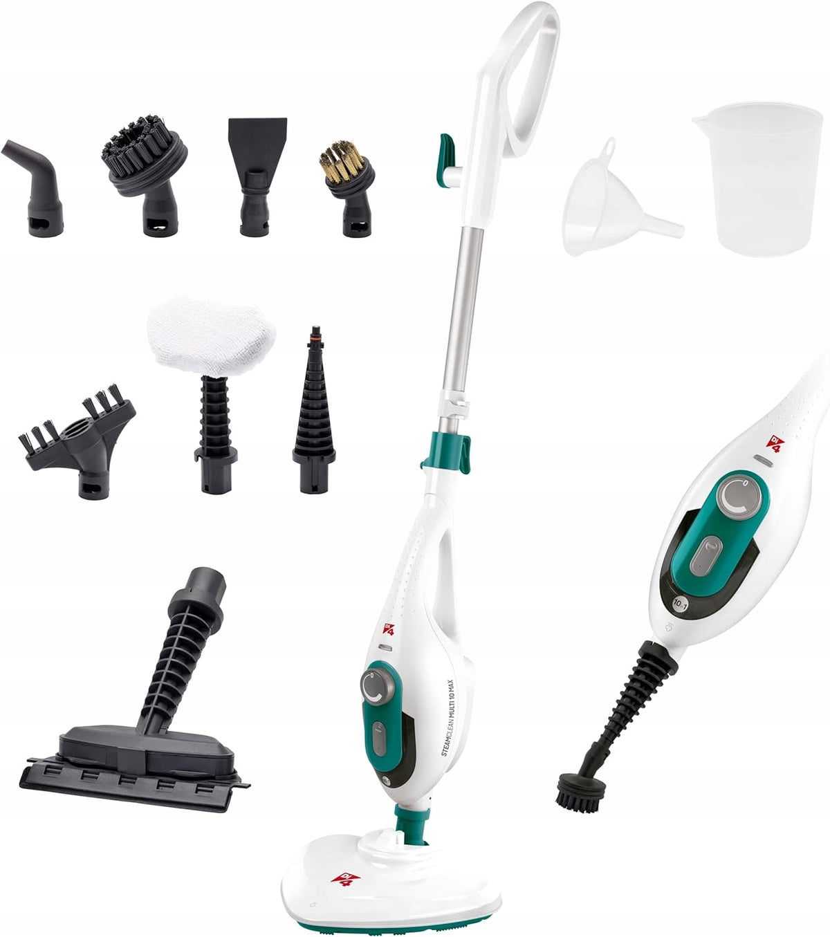 STEAM MOP QUICK CLEANING+NOZZLES SUCTION WATER CONTAINER BRUSH FUNNEL