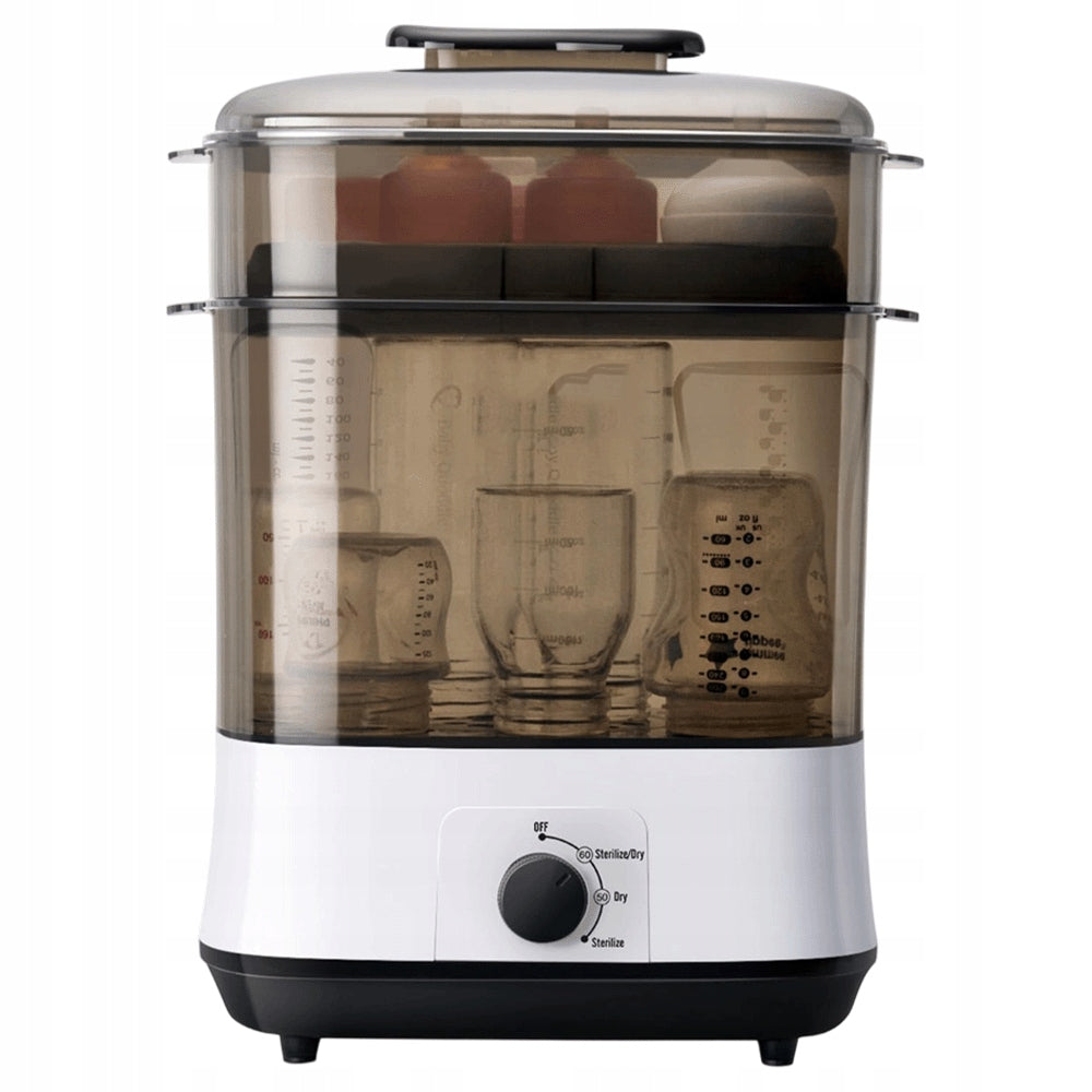 STEAM STERILIZER AND BOTTLE DRYER 630W 3IN1 AUTO LARGE CAPACITY FOR 8