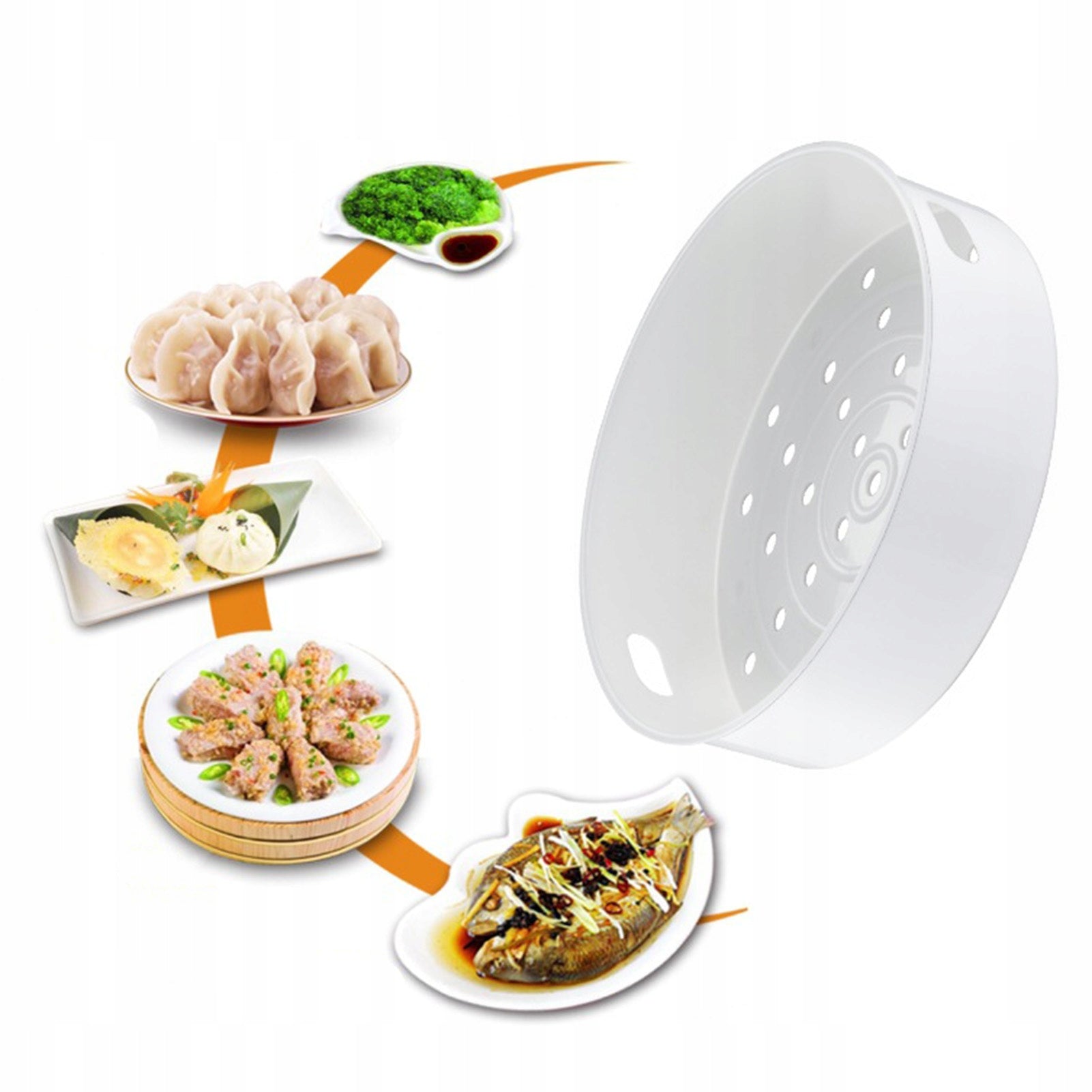 STEAM STRAINER UNIVERSAL RESISTANT TO HIGH TEMPERATURES 17x4x15.3 CM Brand no brand