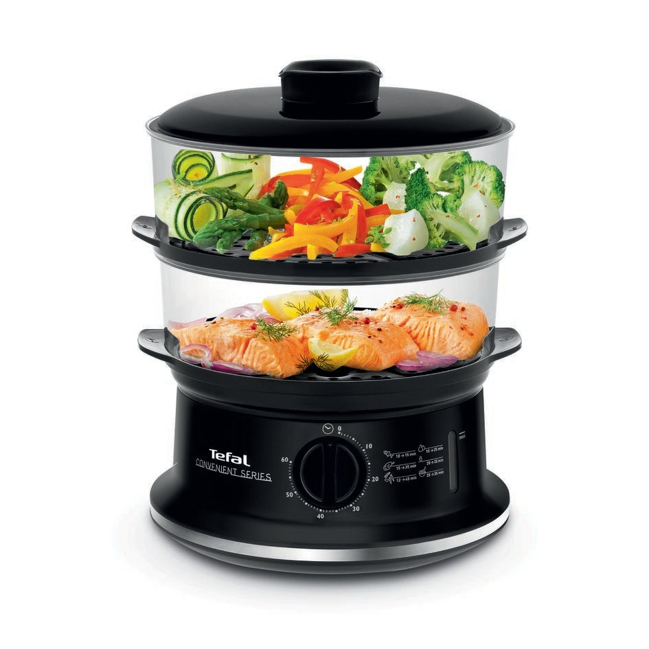 STEAMER 2 COOKING LEVELS ROOMY 6L POWERFUL 900W TIMER BEEP