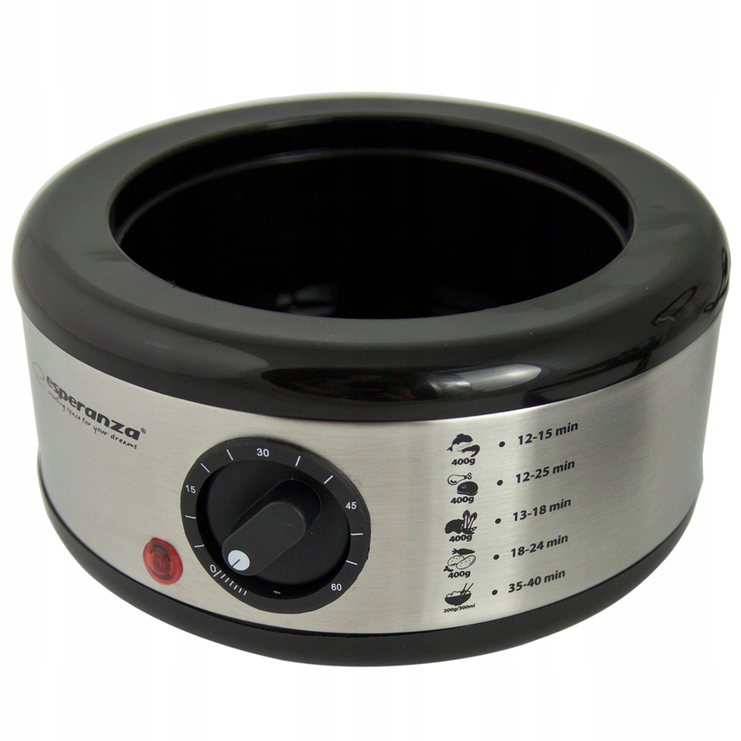 STEAMER 3 LEVELS TIMER HEALTHY COOKING SOLID STRONG LARGE 400W 7,5L Dominant color clear