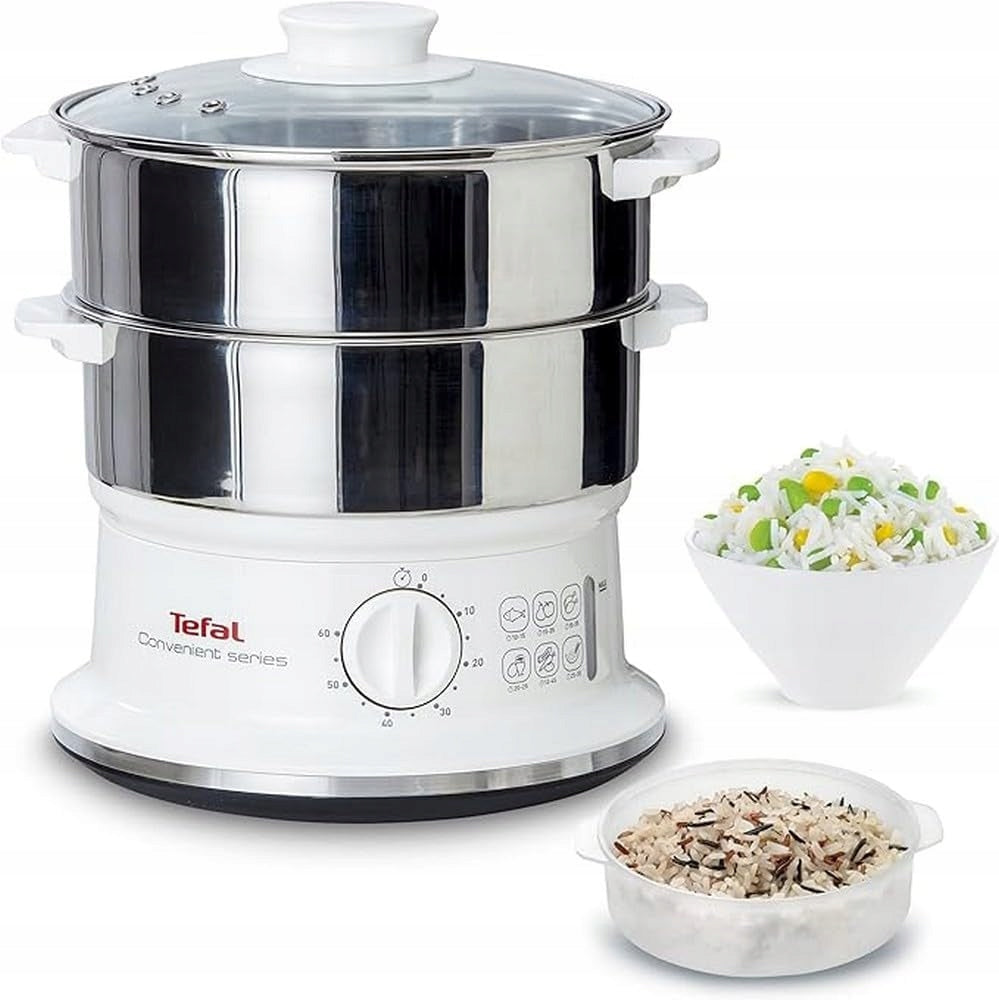 STEAMER 6L 900W STEAMING TIMER 2 LEVELS INOX