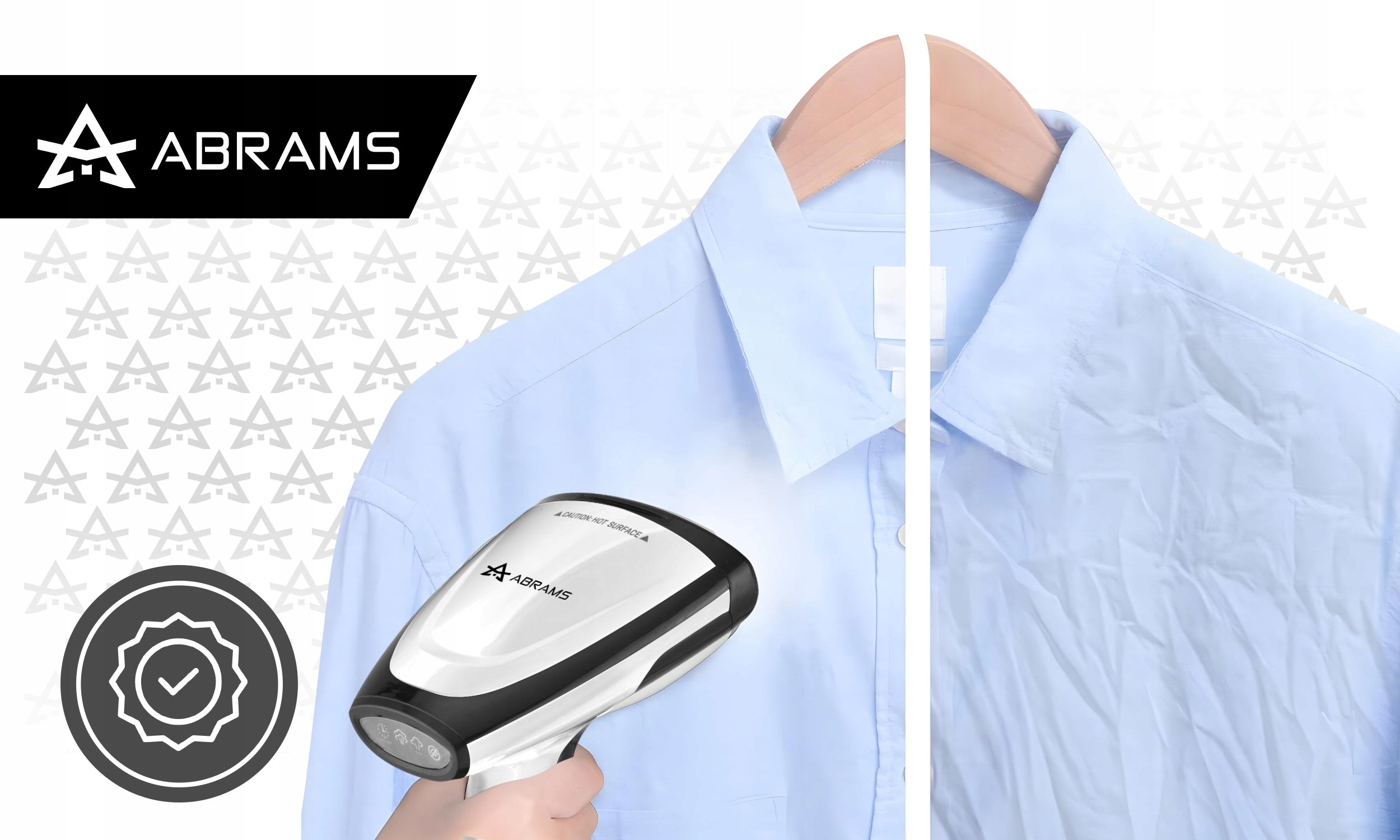 STEAMER FOR CLOTHES IRON STEAMER 1800W STRONG 45G/MIN CERAMIC FOOT Packaging status original