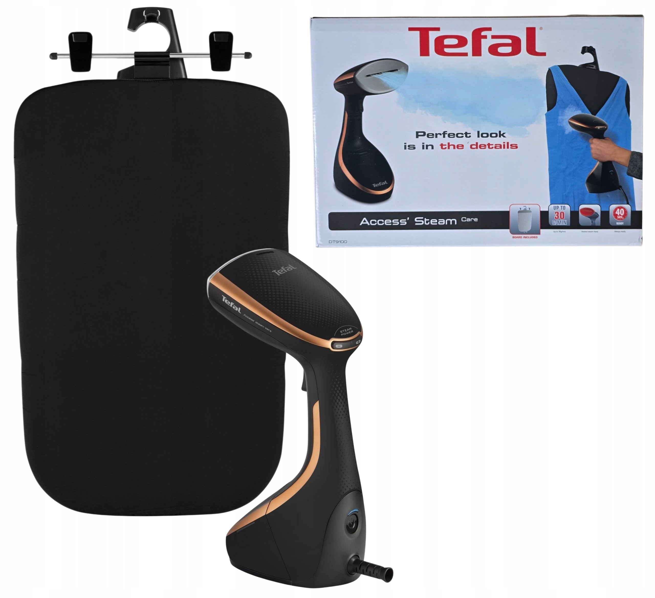 STEAMER FOR CLOTHES STEAM IRON TEFAL ACCESS STEAM CARE DT9100