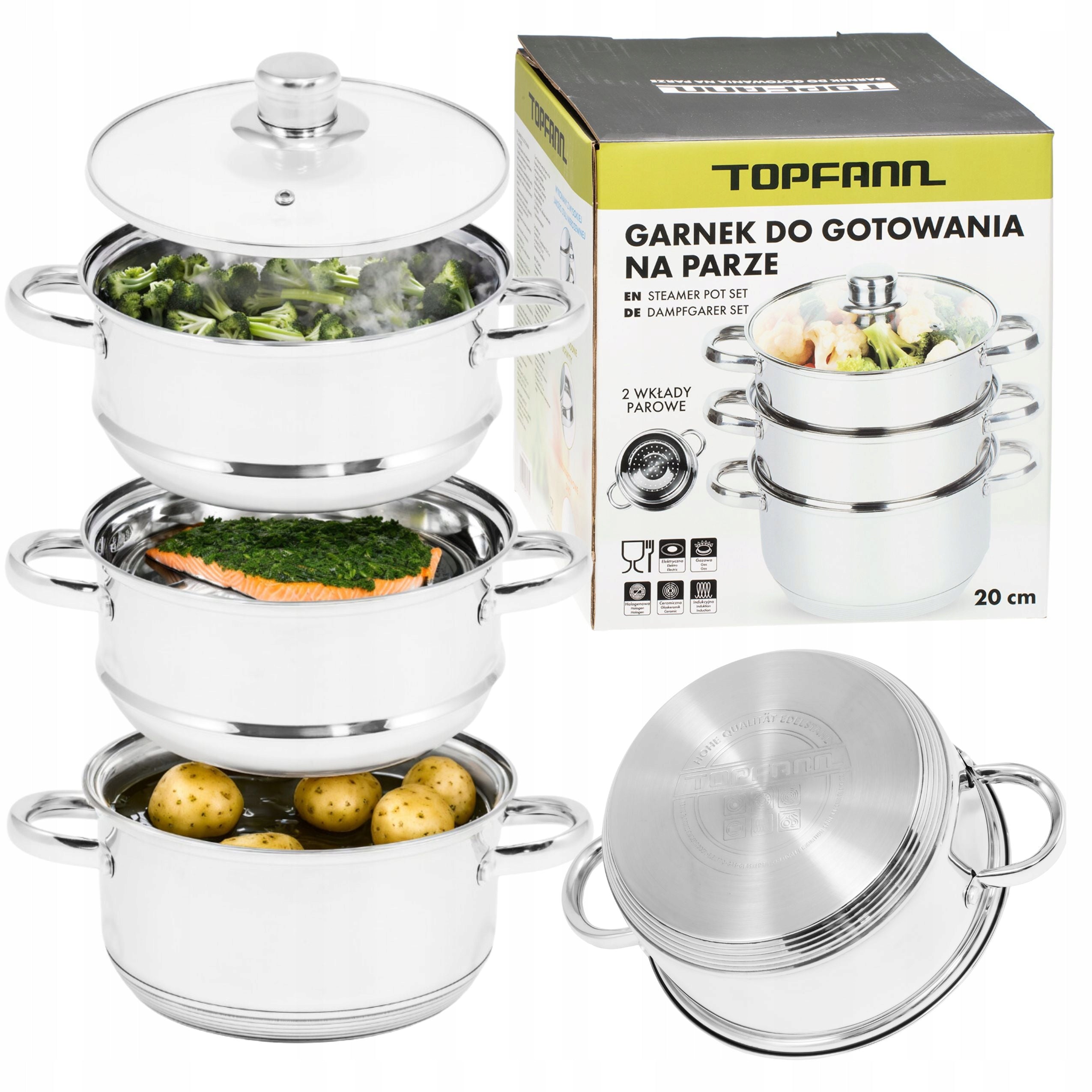 STEAMER POT 20CM INDIVIDUAL/GAS STEAMER