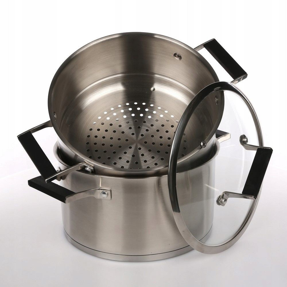 STEAMER POT, STAINLESS STEEL, 24 CM