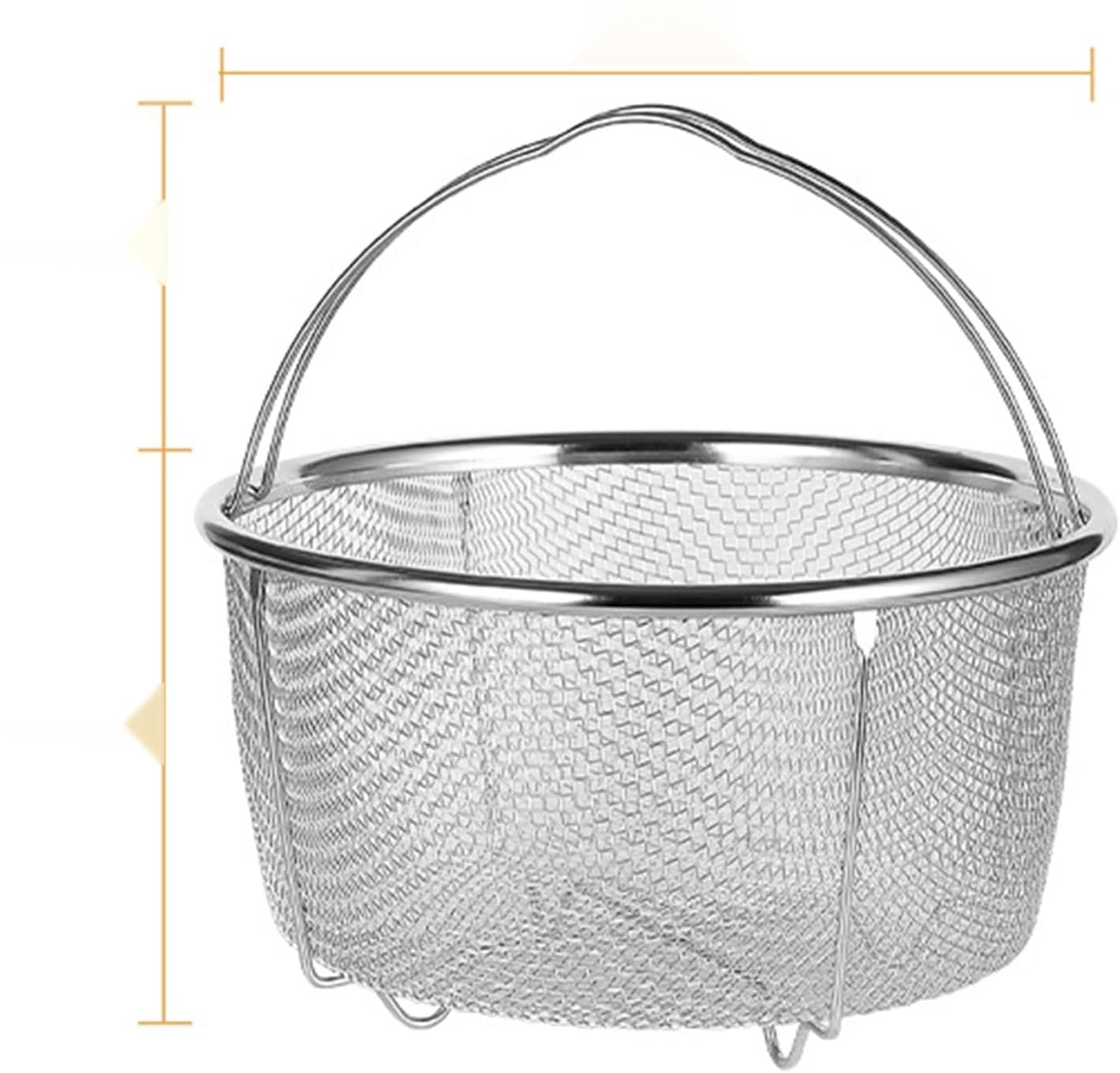 STEAMING BASKET 20 CM INSERT MESH BASKET STAINLESS STEEL Capacity 1 l