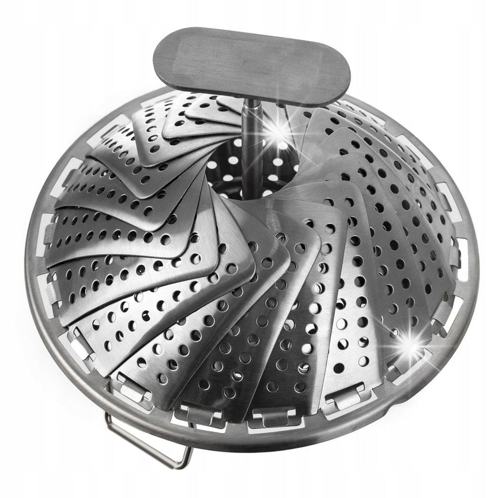 STEAMING CARTRIDGE STEAMER POT STRAINER STEEL FOLDING