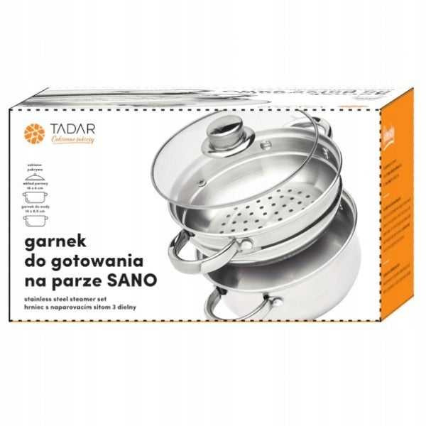 STEAMING POT 2 LITERS 3 ELEMENTS Brand Tadar