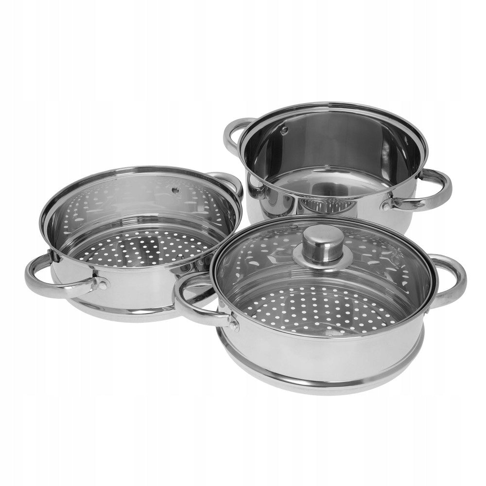 STEAMING POT PAIR 3 elements Ø20cm Capacity 3.1 l
