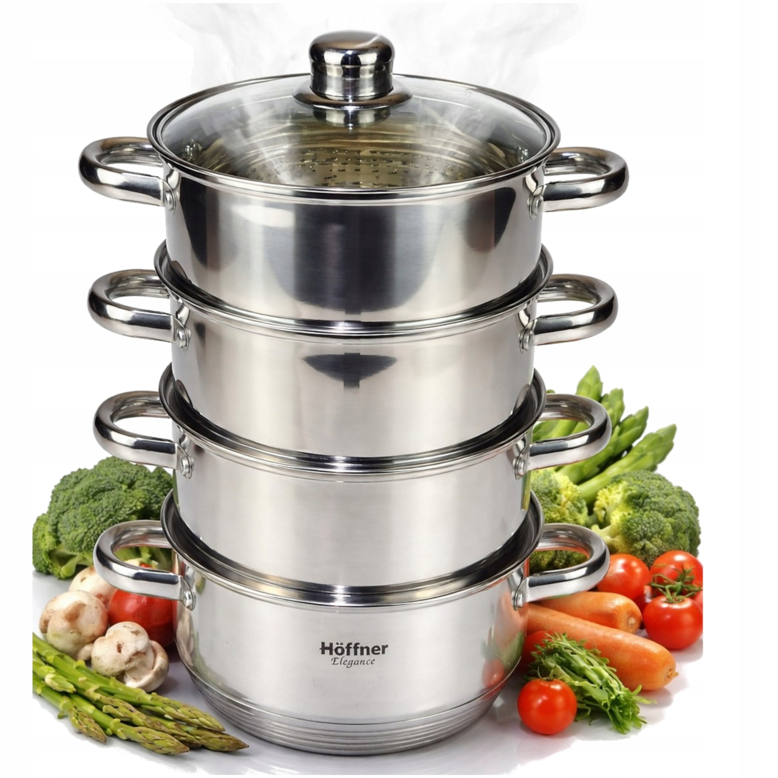STEAMING POT STEAMER 2 L POT INDUCTION GAS POTS
