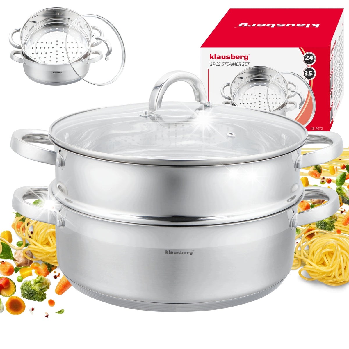 STEAMING POT STEAMER 24cm 3,5L
