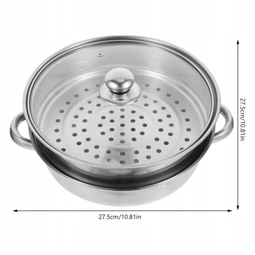 STEAMING POT STEAMER 2L POT INDUCTION GAS POTS Capacity 2.5 l
