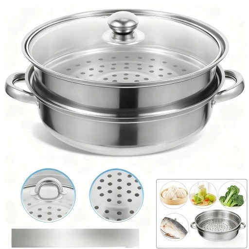 STEAMING POT STEAMER 2L POT INDUCTION GAS POTS