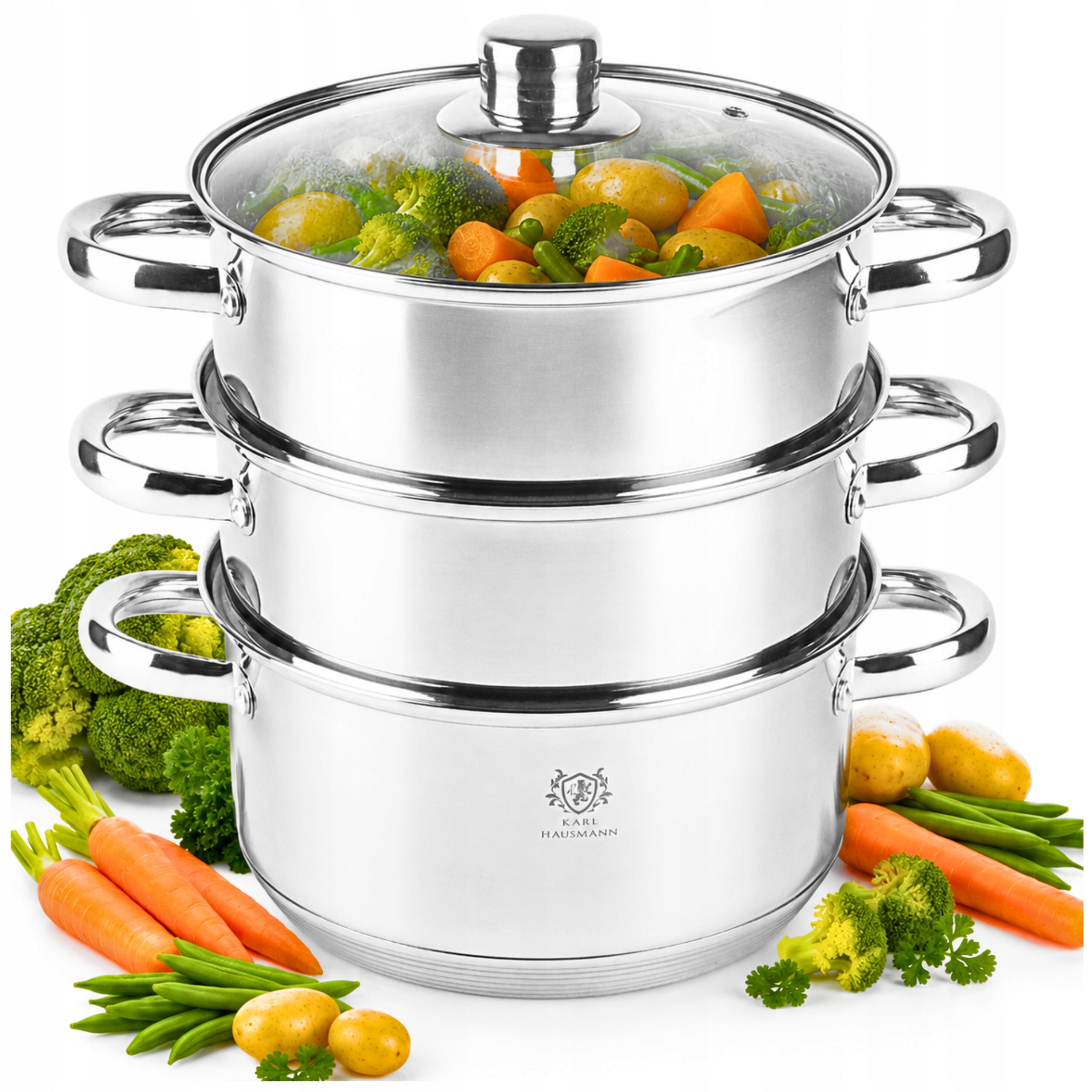 STEAMING POT STEAMER 3,3L 20CM POT INDUCTION GAS POTS