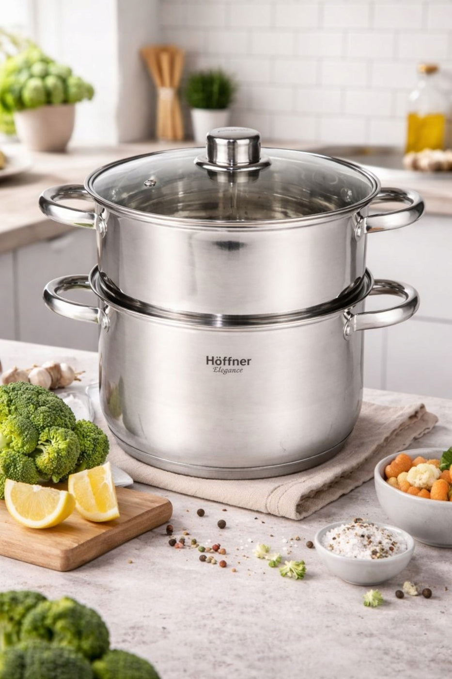 STEAMING POT STEAMER 3 L POT INDUCTION GAS POTS Packaging status original