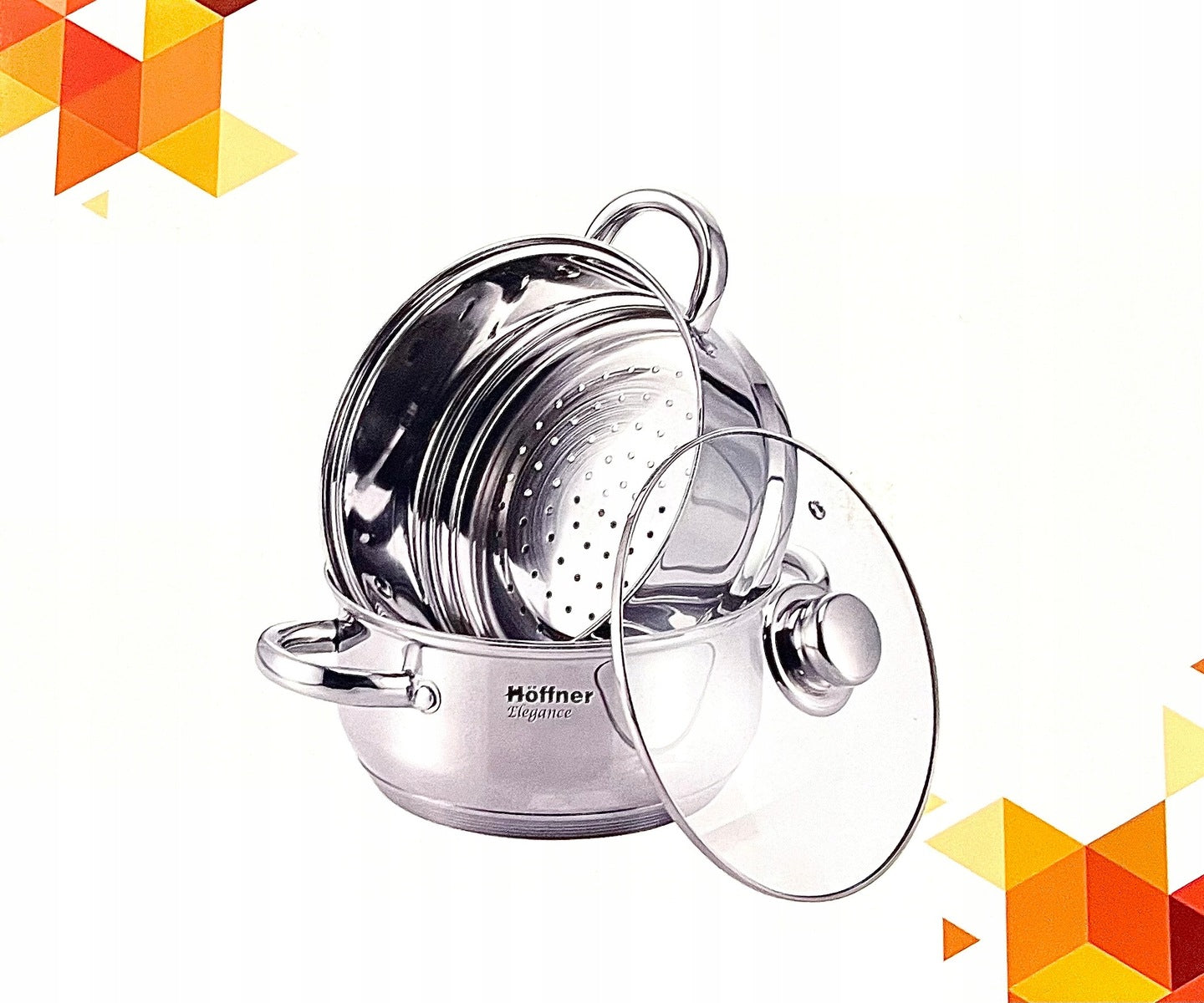 STEAMING POTS HOFFMNER 3EL 6,3 L 24cm HF-9243