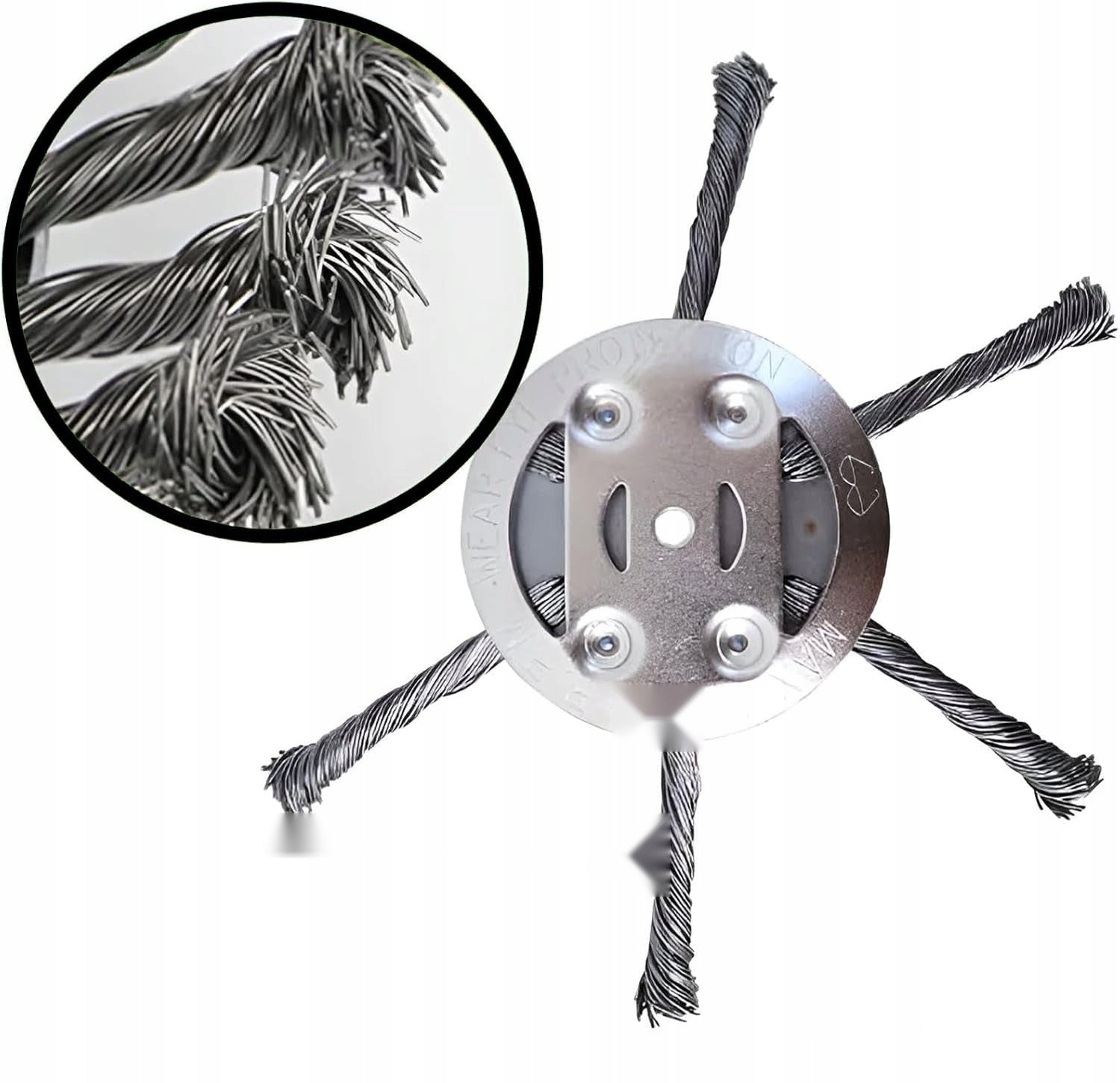 STEEL BRUSH 2 PIECES TRIMMER HEAD WIRE GARDEN WEEDS Manufacturer code 5902186687127