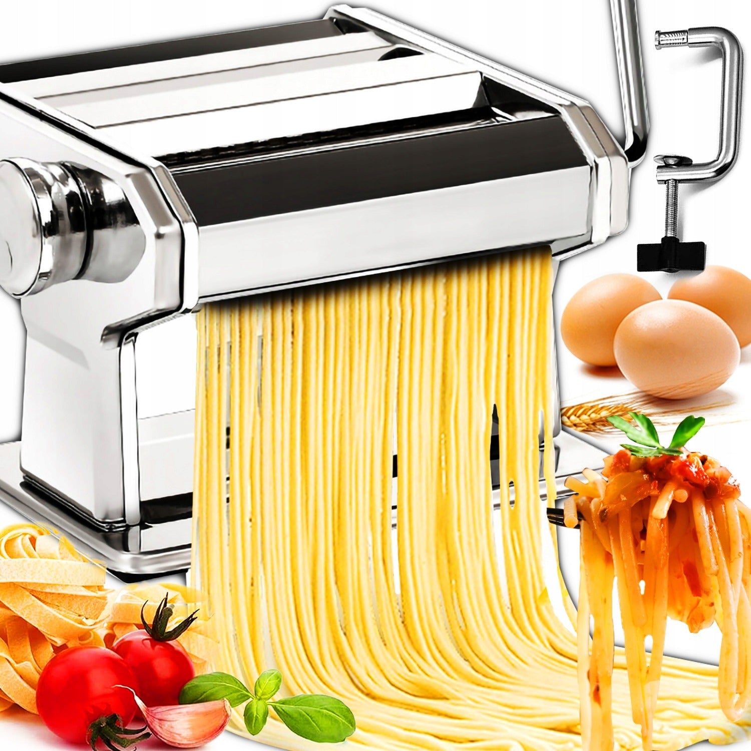 STEEL HAND SLICER FOR PASTA DOUGH MACHINE STABLE LARGE