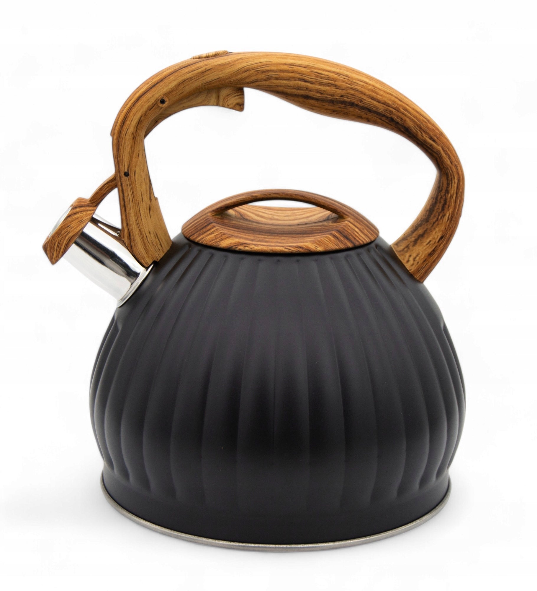 STEEL KETTLE 3L STAINLESS STEEL FOR GAS INDUCTION WITH WHISTLE Packaging status original